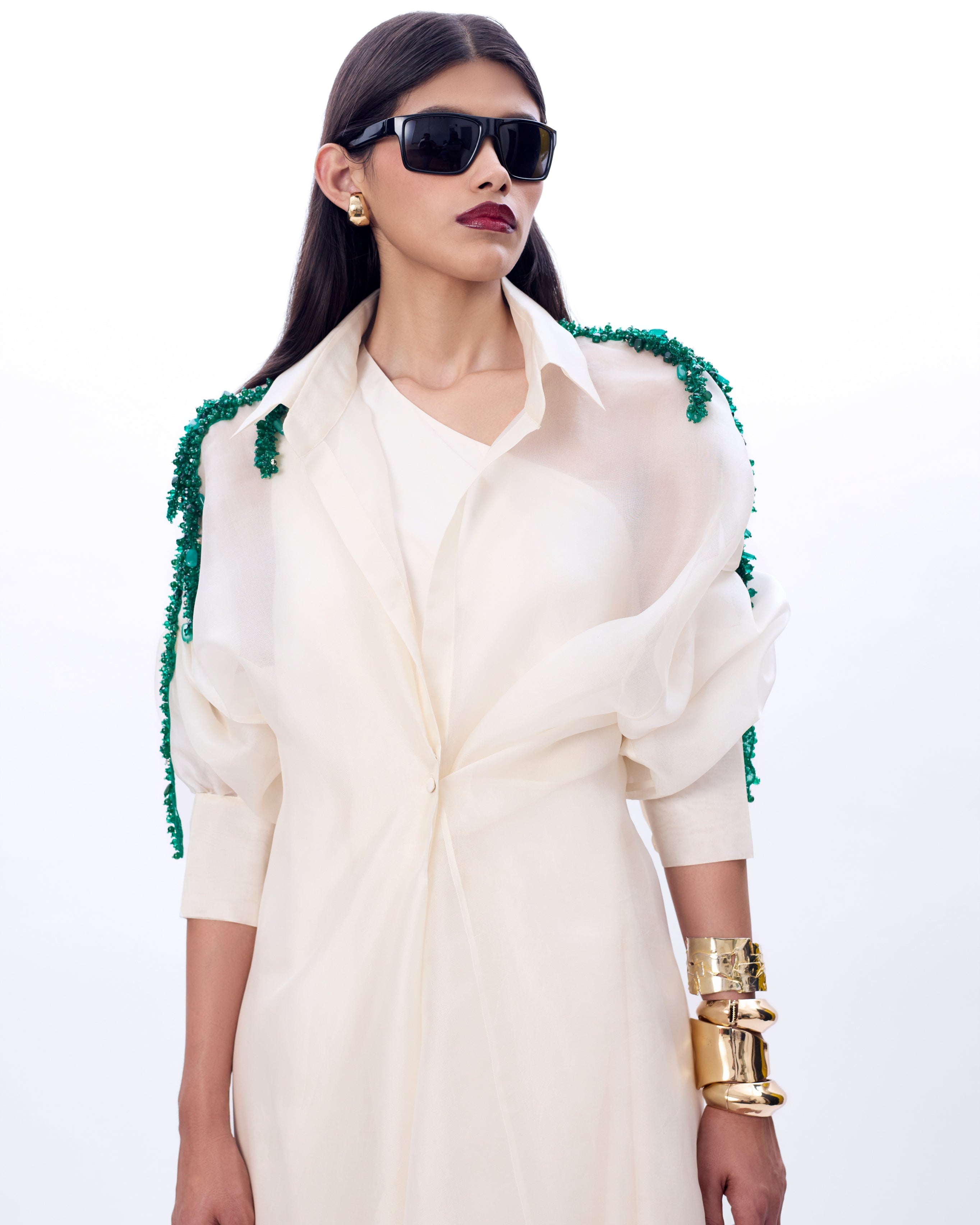 Embroidered Moulin Mimosa