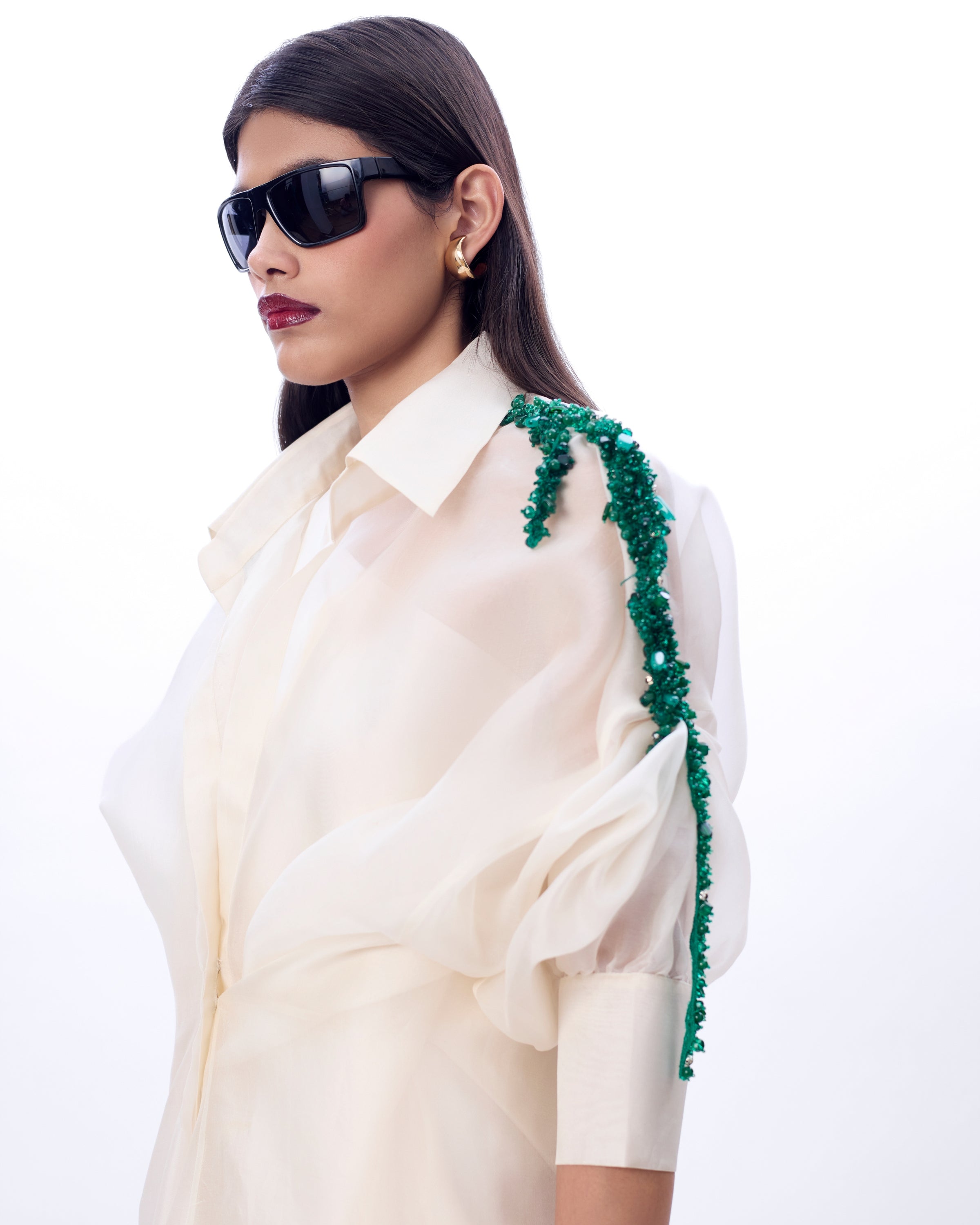 Embroidered Moulin Mimosa