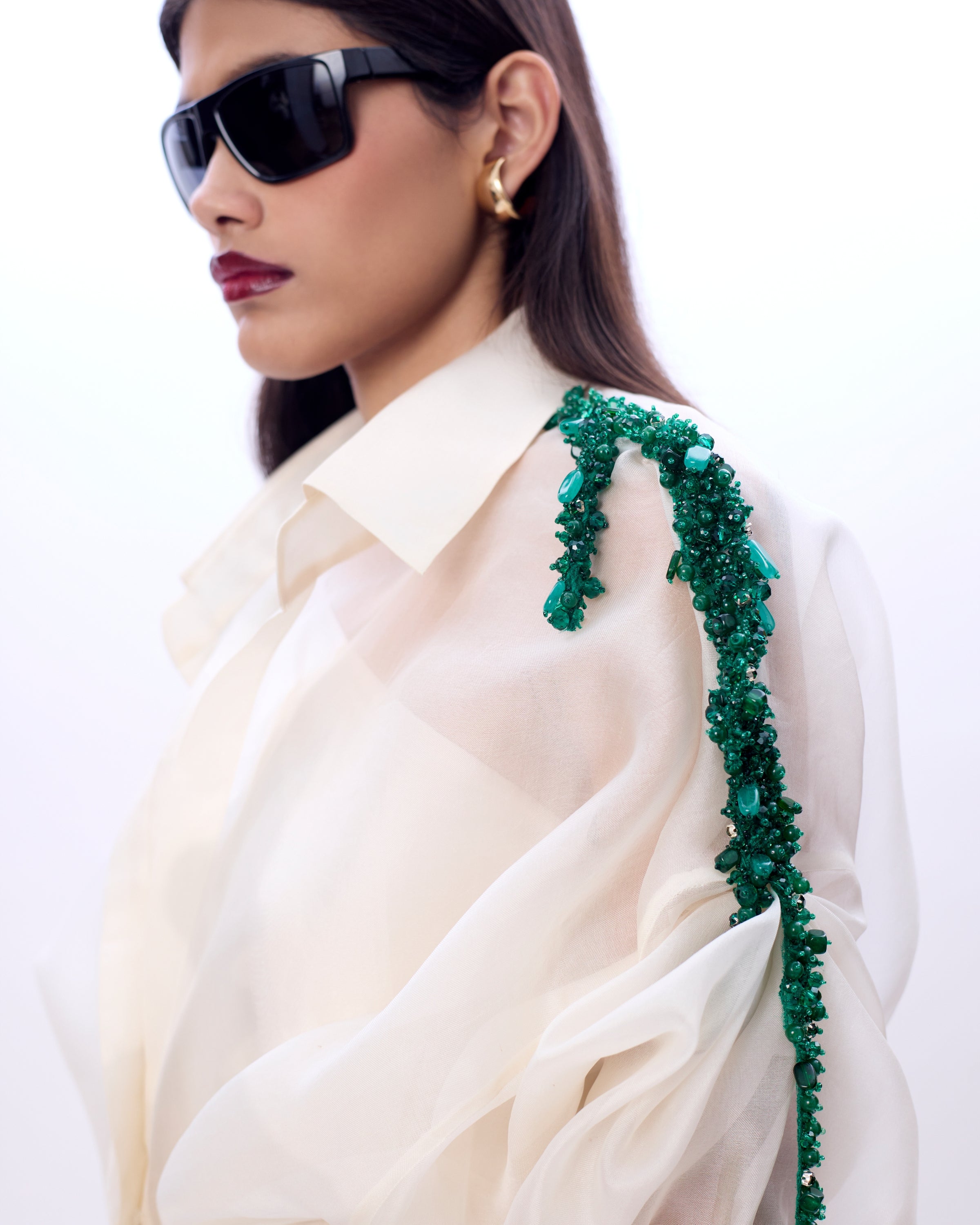 Embroidered Moulin Mimosa