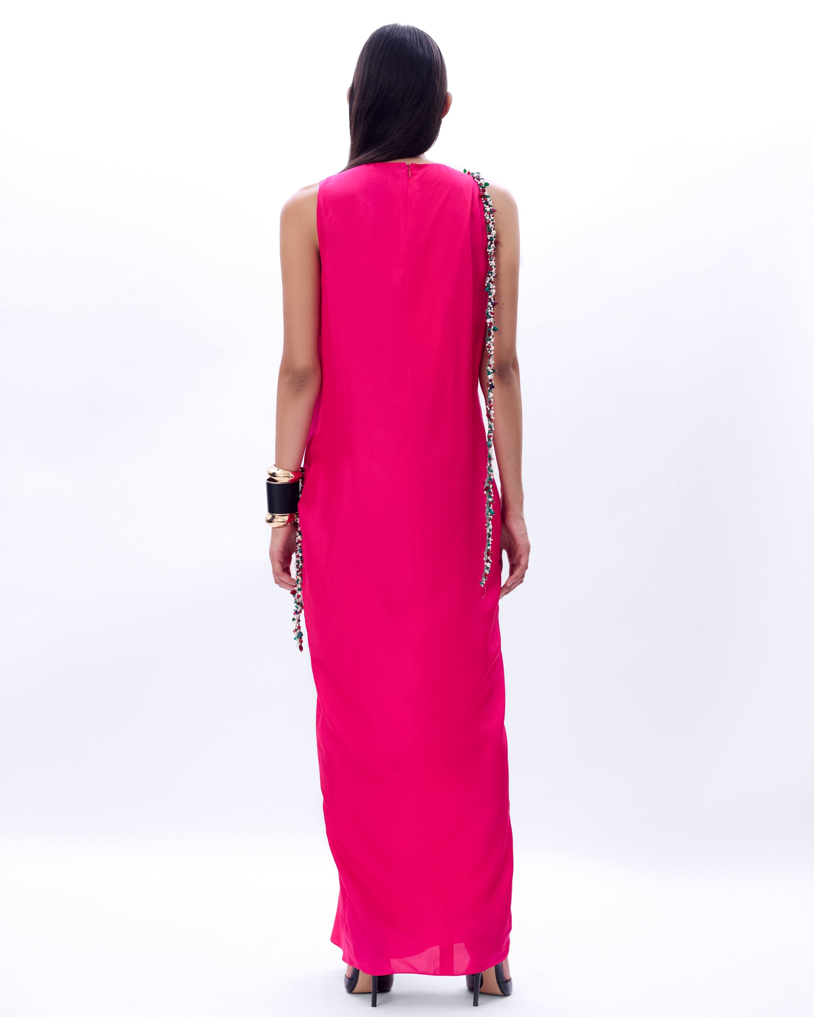 Embroidered Sleeveless Eve Dress