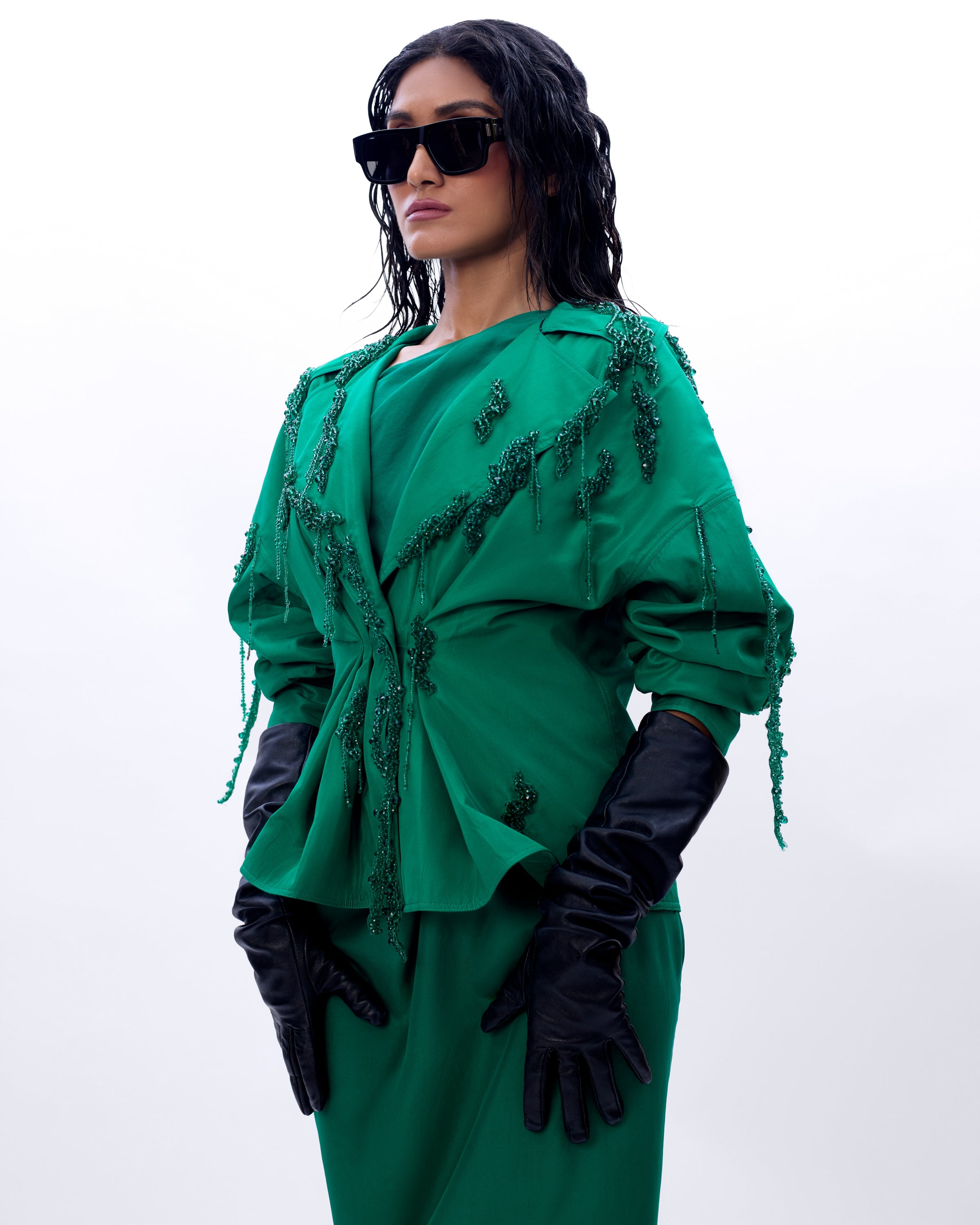 Embroidered Virna And Raffle Skirt