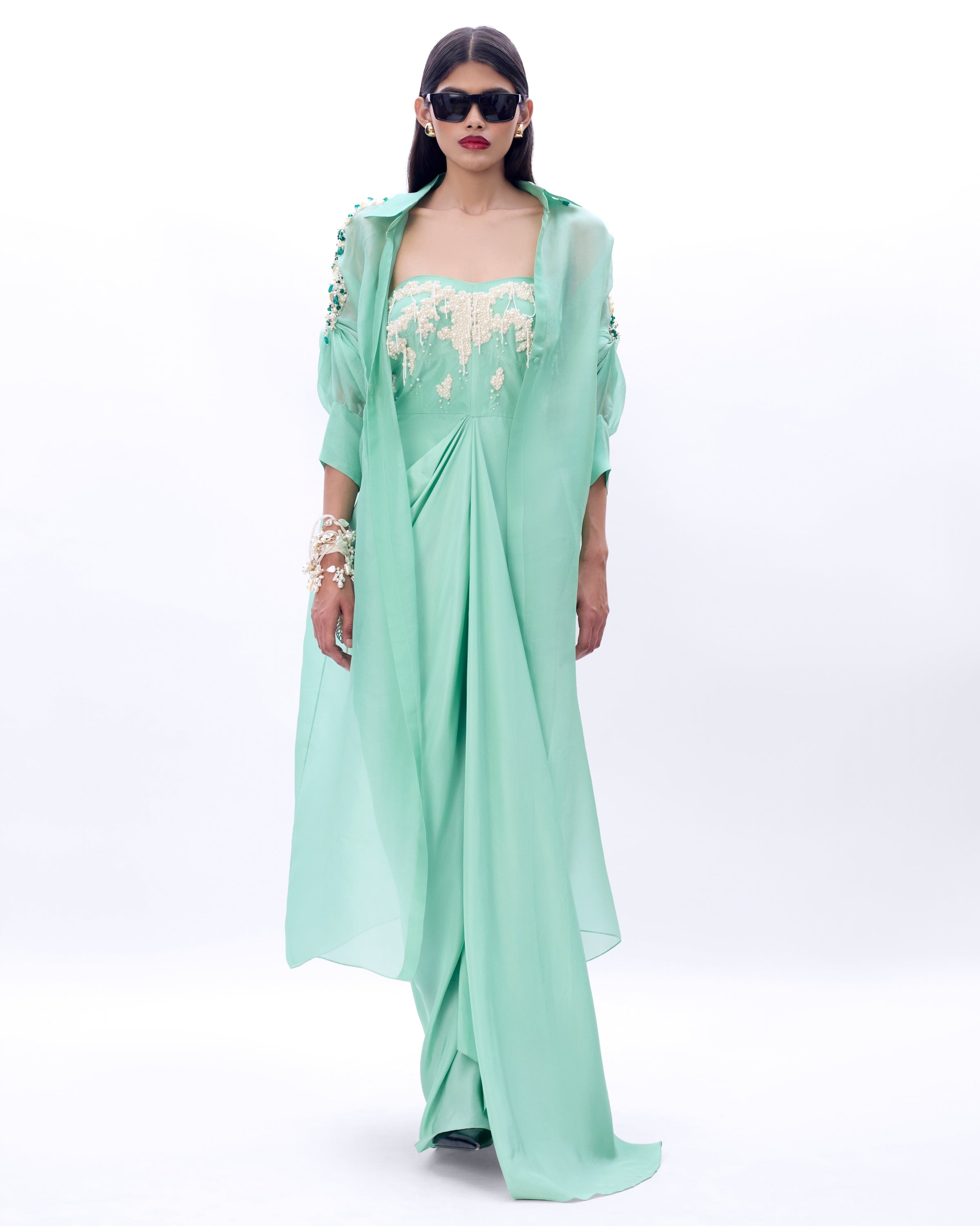 Embroidered Pearl Audray