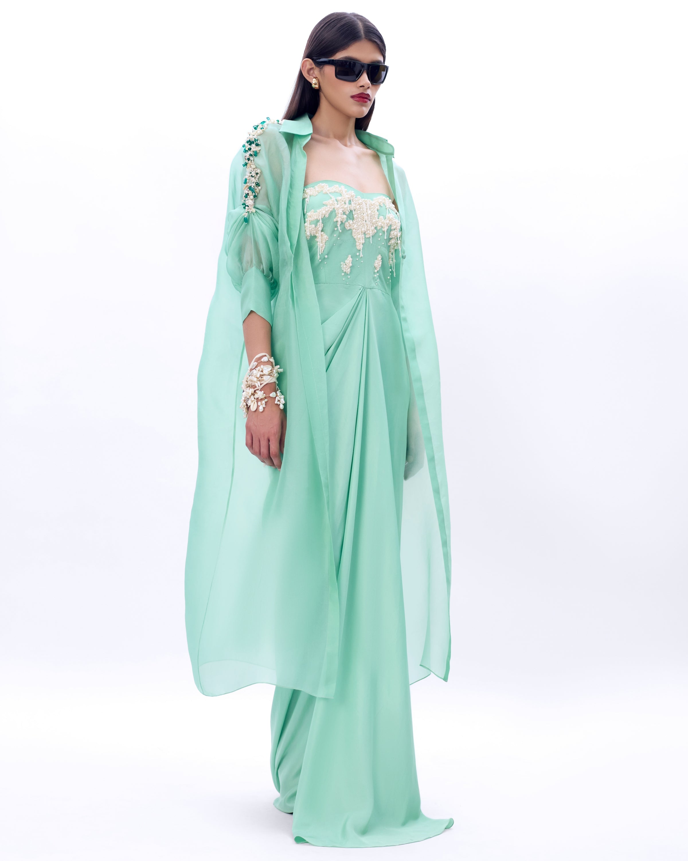 Embroidered Pearl Audray