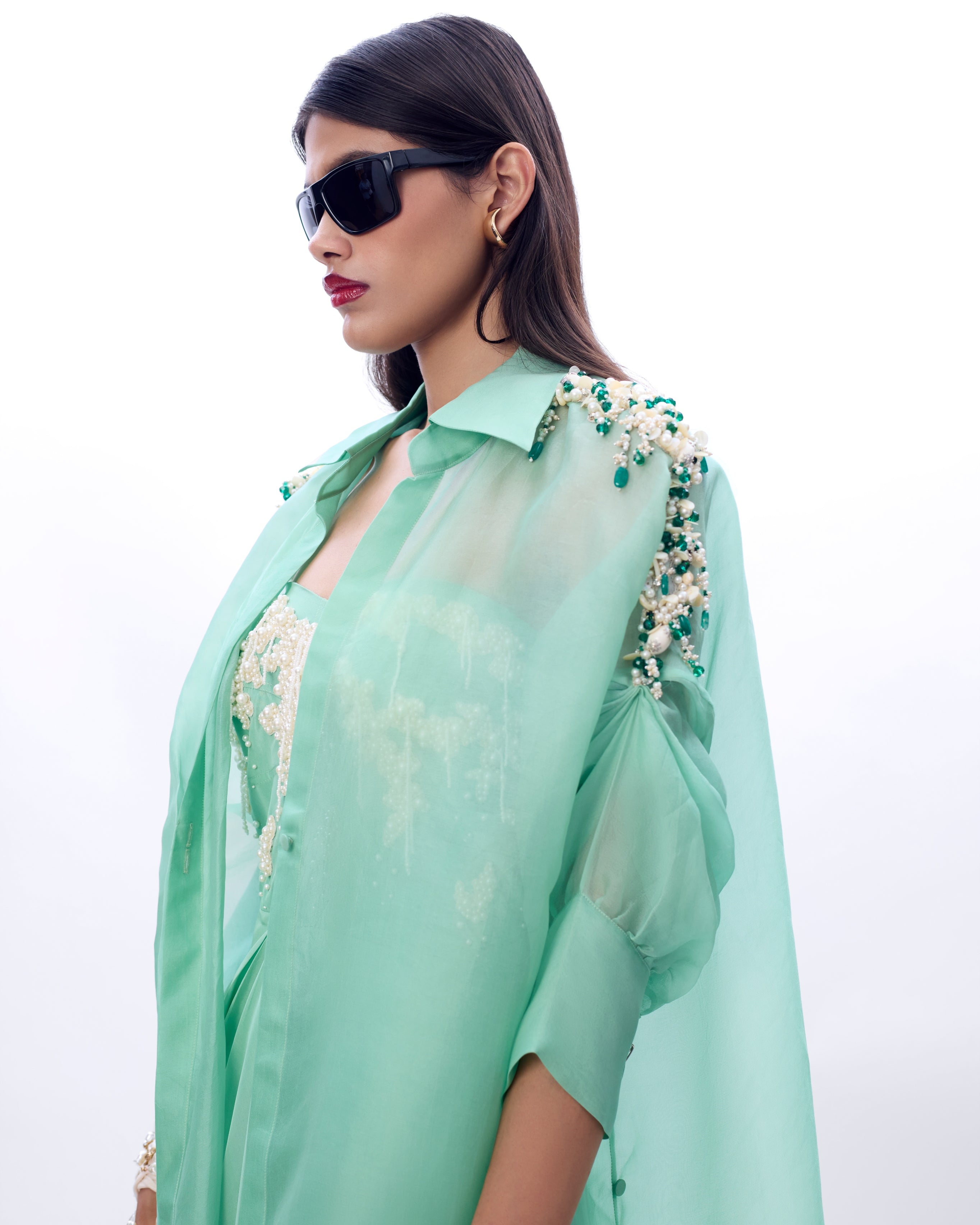 Embroidered Pearl Audray