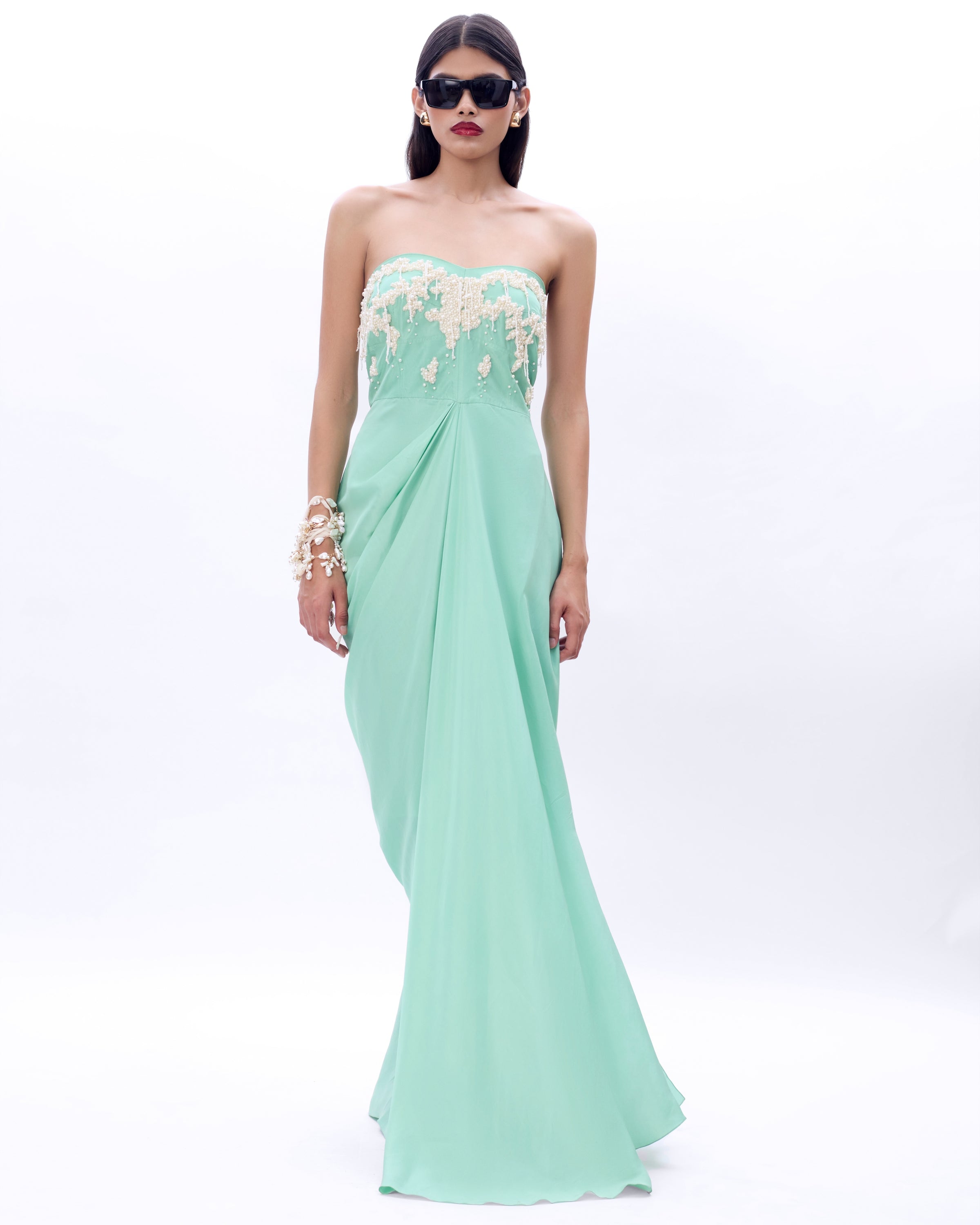 Embroidered Pearl Audray