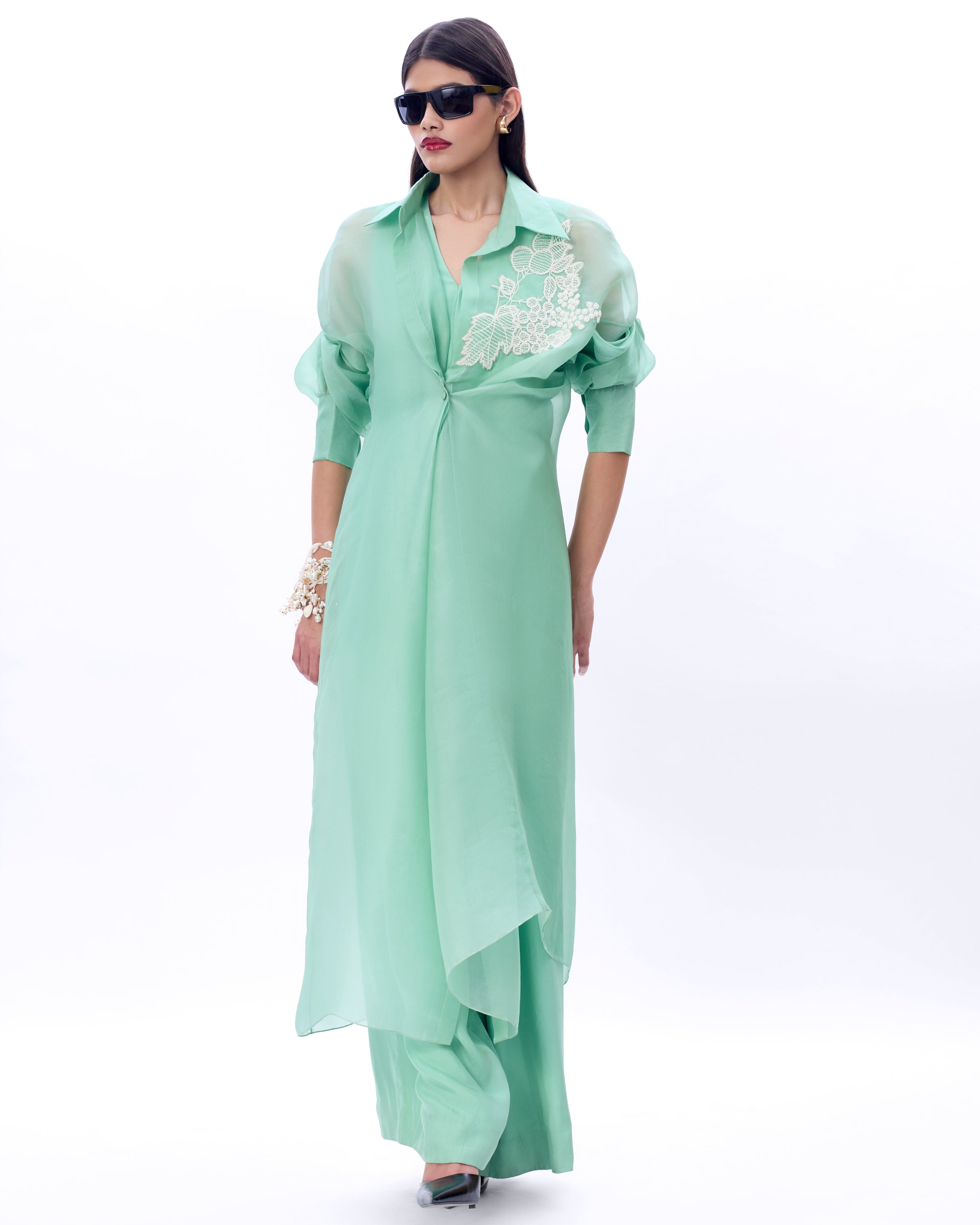 Embroidered Pearl Audray