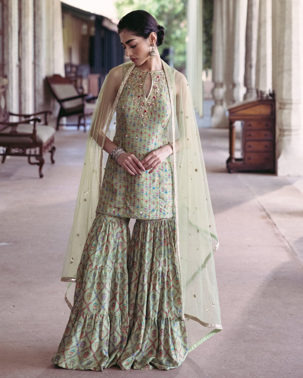 Look Versatile & Wow In Printed Sharara Suits - KALKI Fashion Blogs