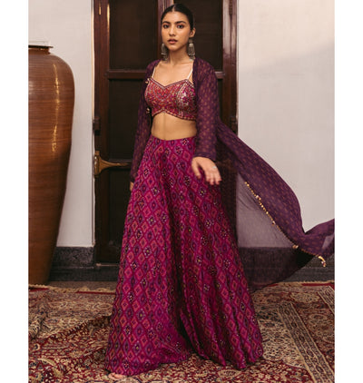 Suni Crop Top Cape Set