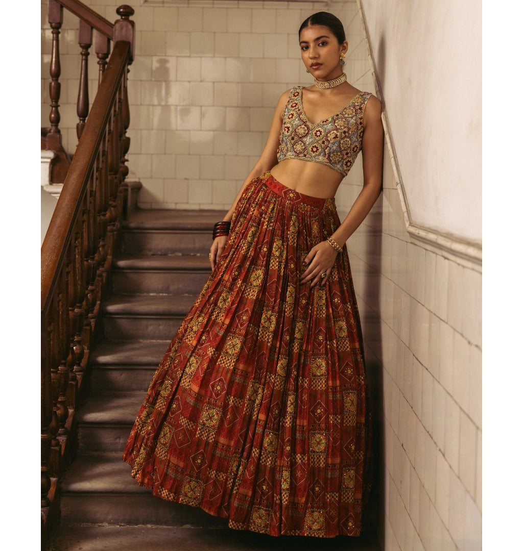 Shaahee Lehenga Set