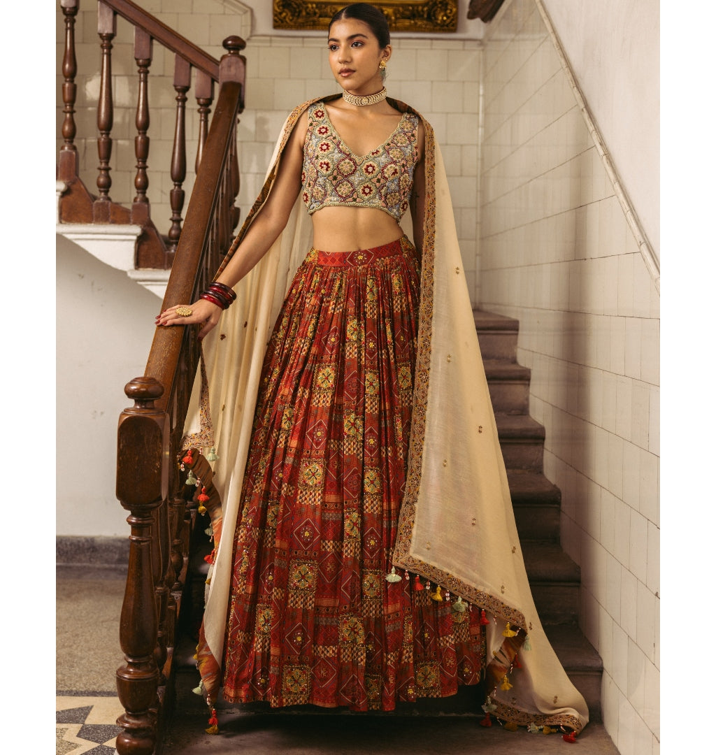 Shaahee Lehenga Set