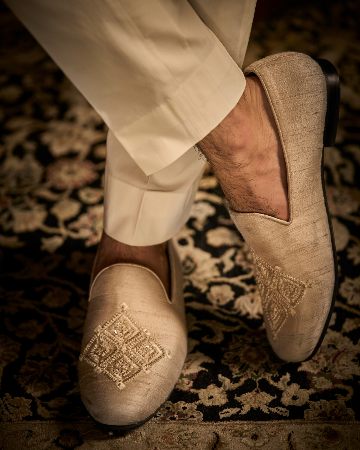 Nude sales sequin shoes