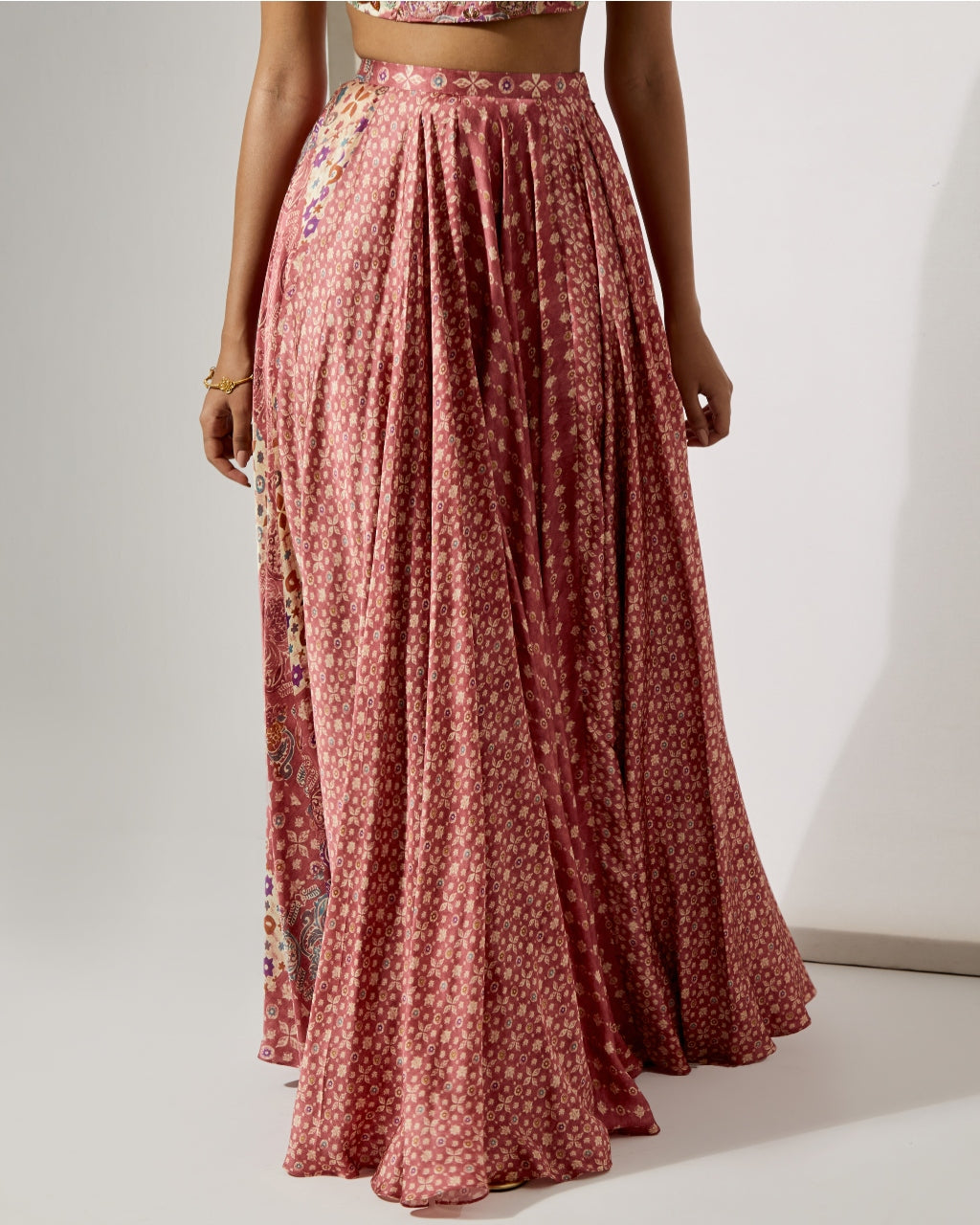 Rosewood Halter Blouse & Skirt Set