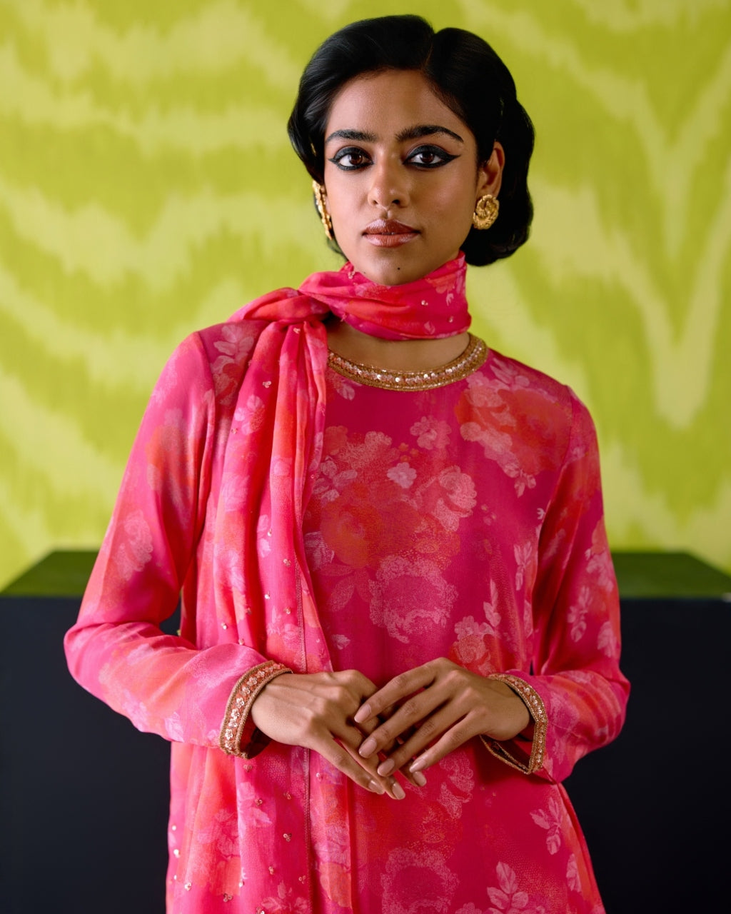 Fuchsia Pink Straight Kurta Set
