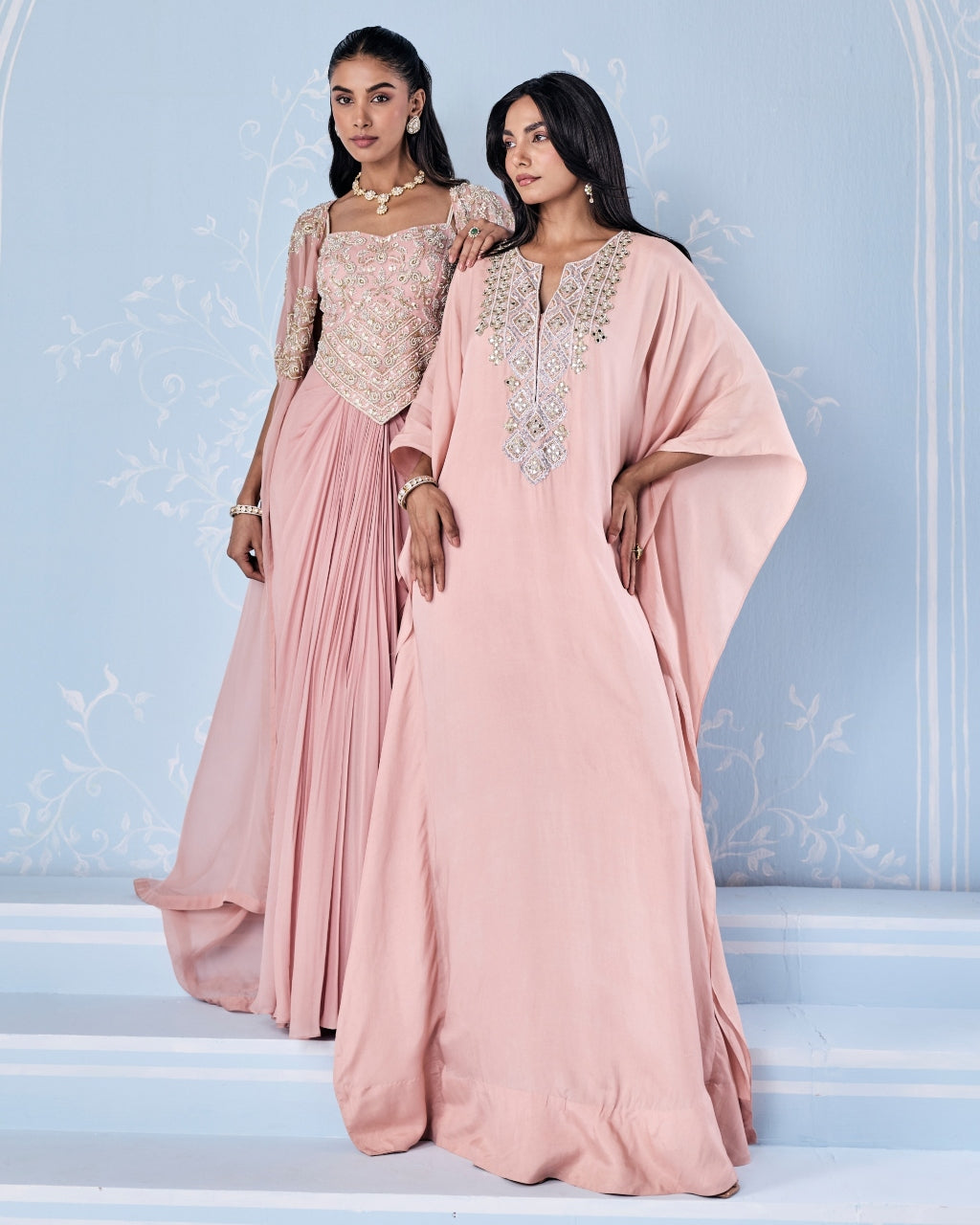 Sofia Choli Cape Skirt Set