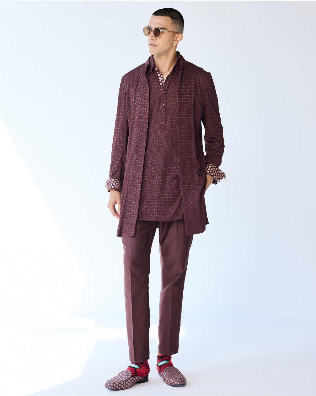 Poppy Short Achkan Set