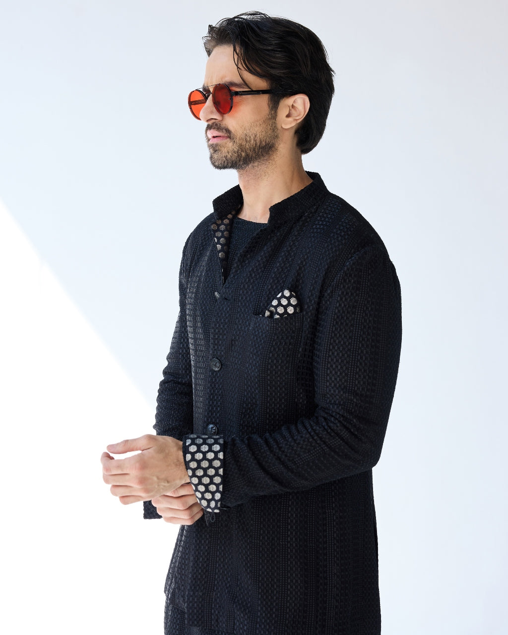 Chessboard Rockstar Bandhgala Set