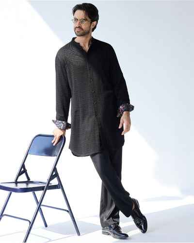 Black FOE Kurta Set