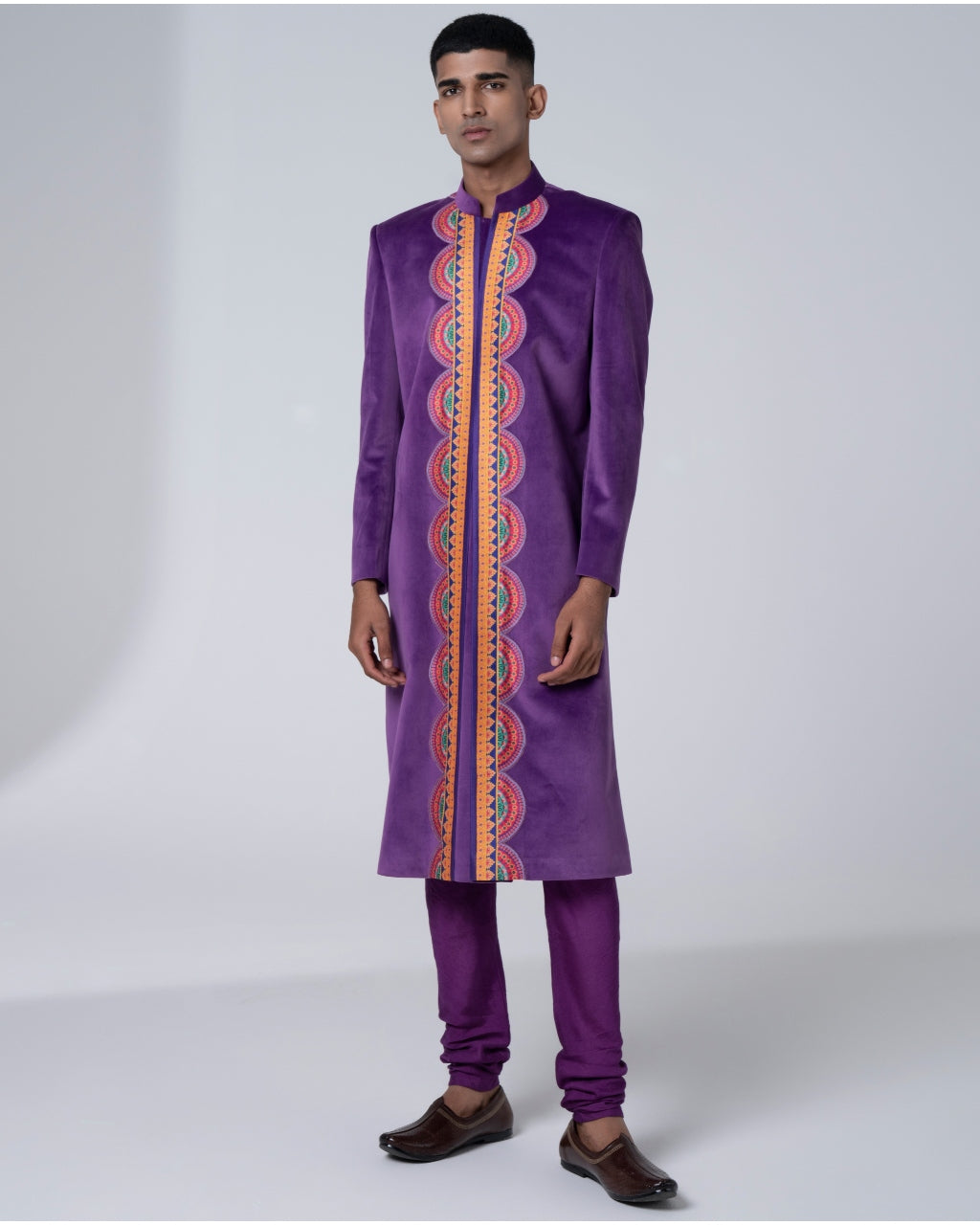 Signature Purple Sherwani Set