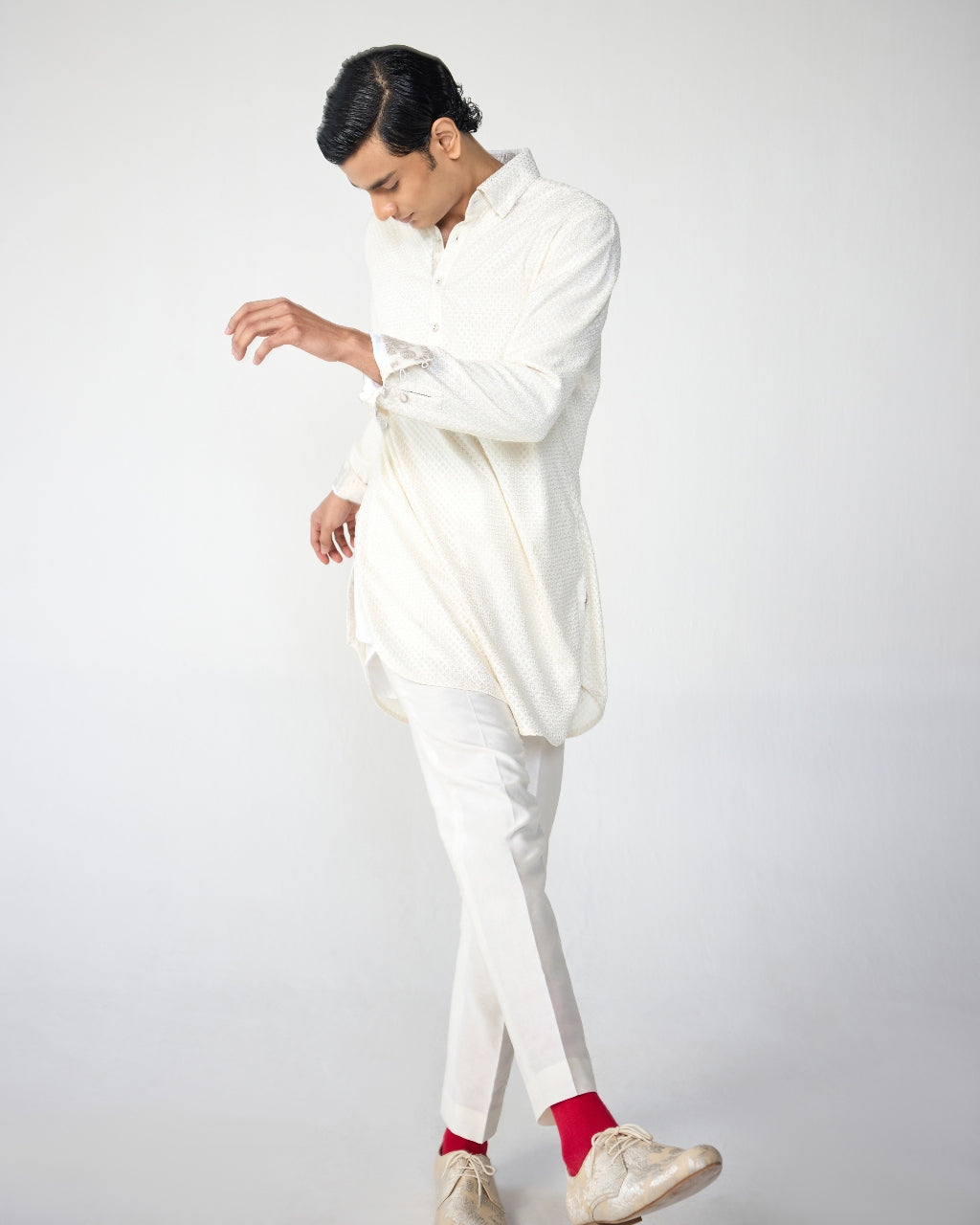 Square Henley Shirt Kurta