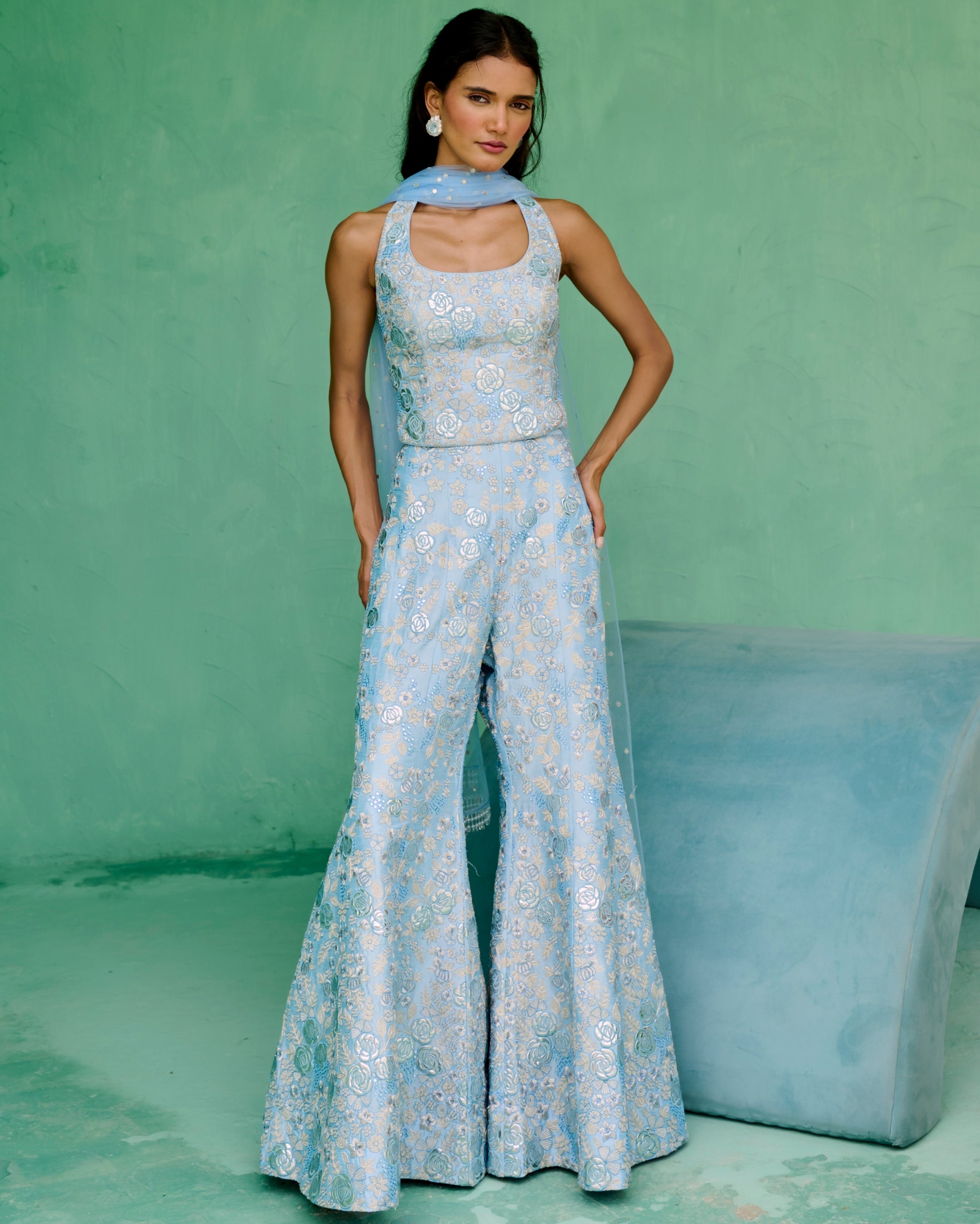 Mahin Flared Pants Set