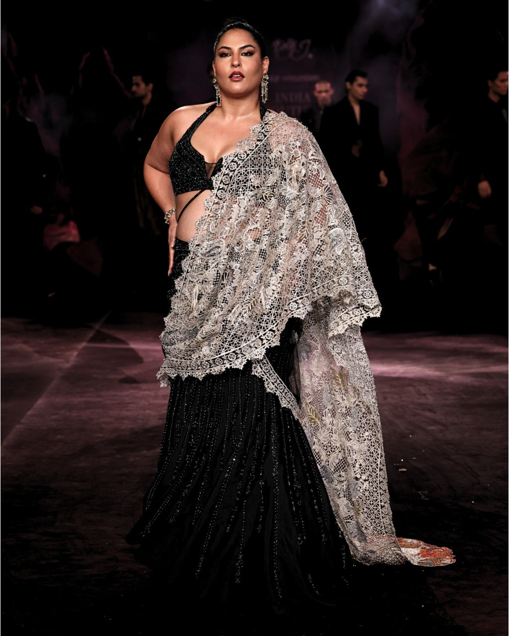 Rewa Draped Sari Set