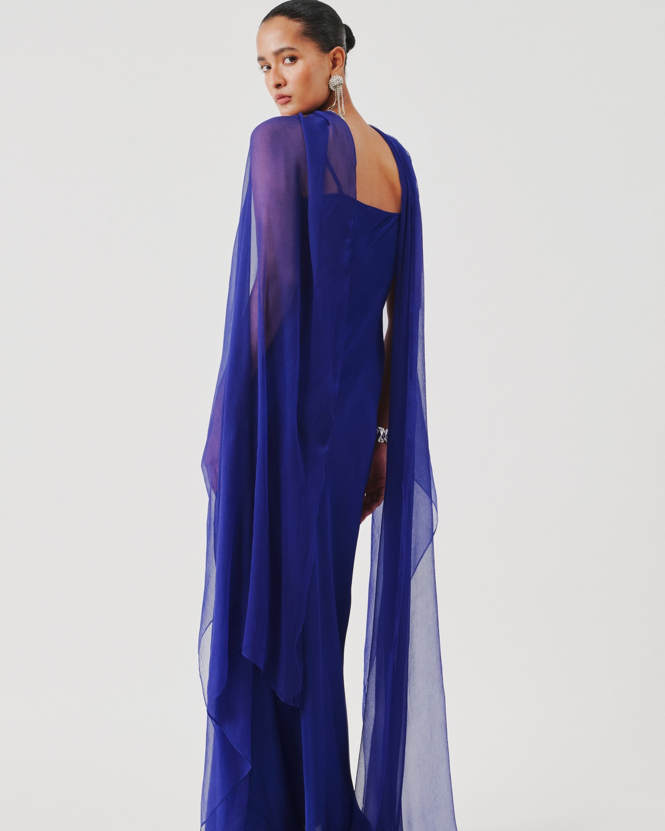 Tyra Slip Dress In Blue