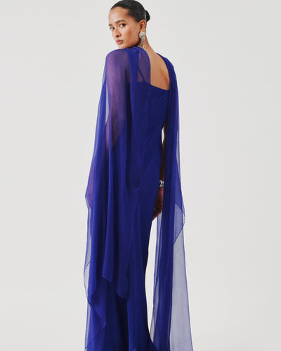 Tyra Slip Dress In Blue