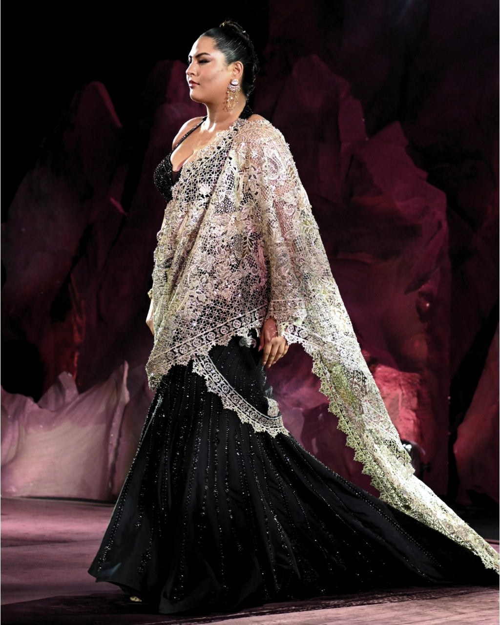 Rewa Draped Sari Set