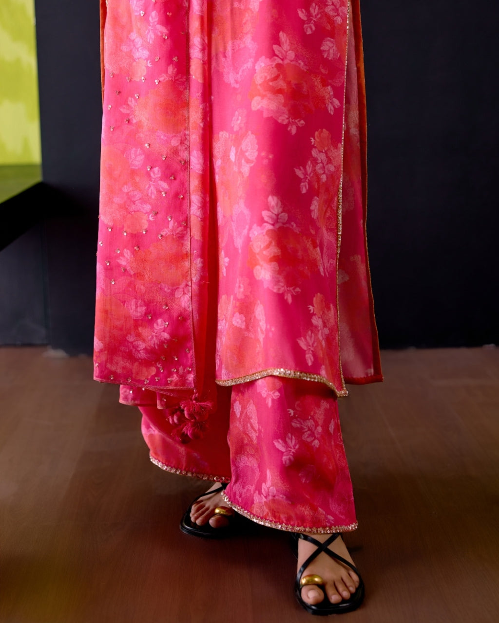 Fuchsia Pink Straight Kurta Set