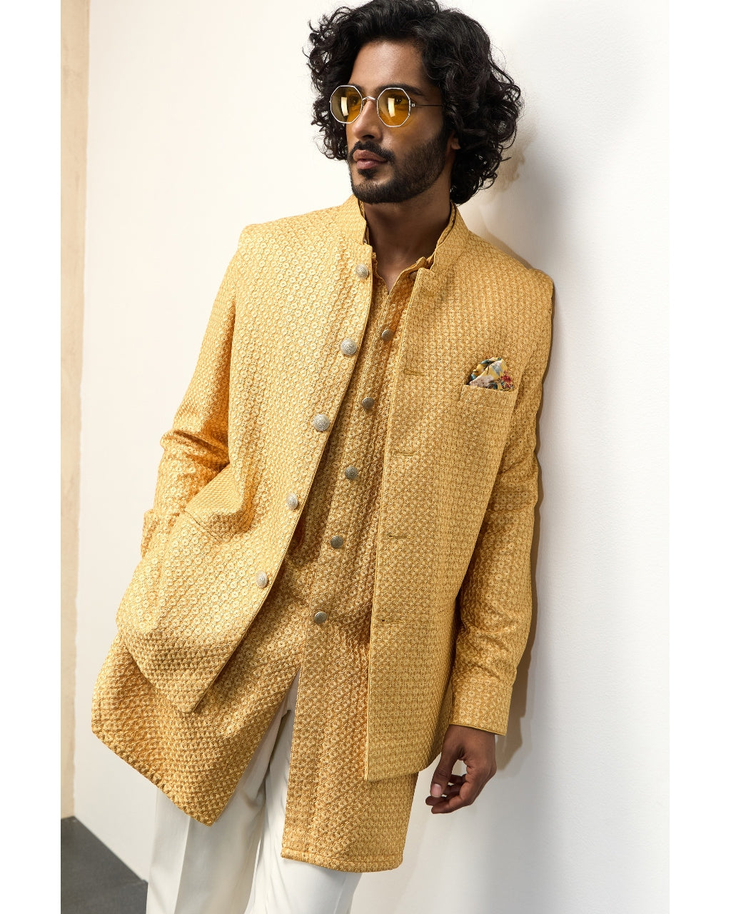 Golden Hour Front Open Kurta Set