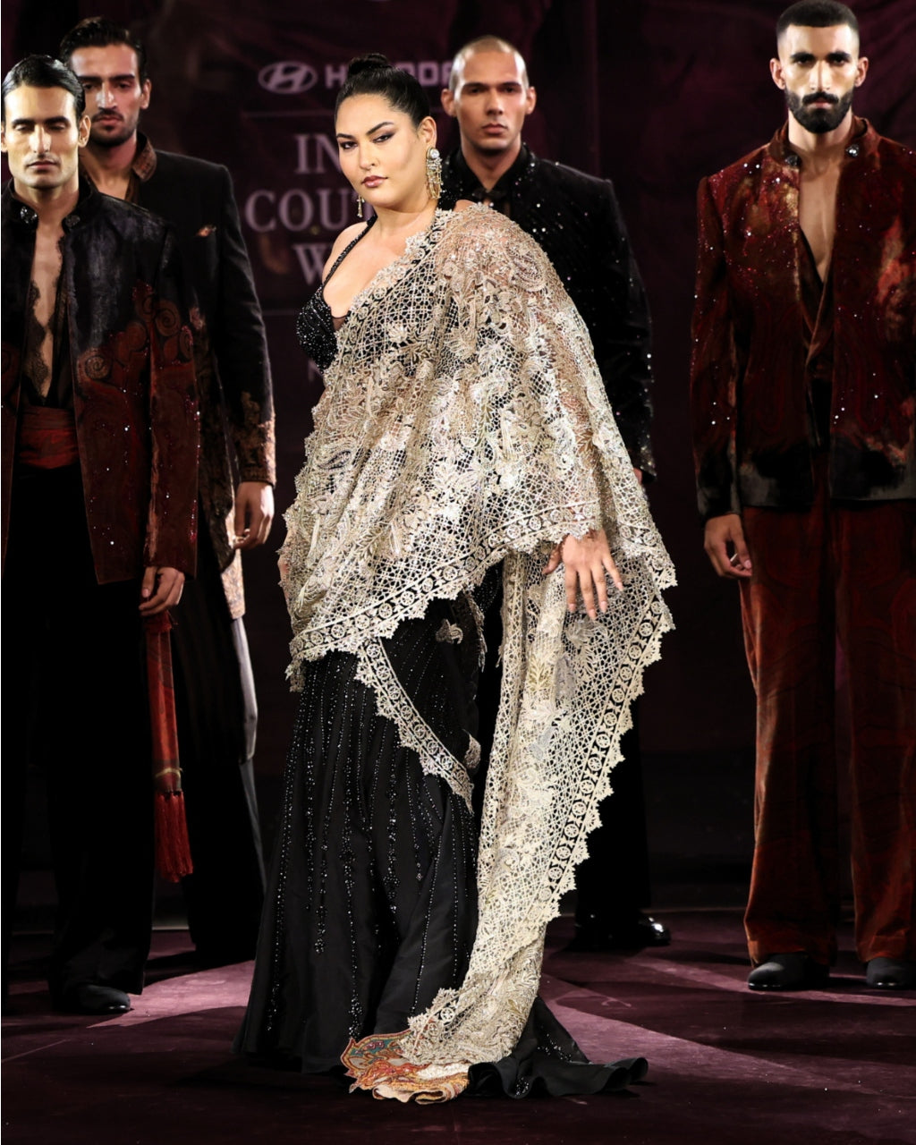 Rewa Draped Sari Set