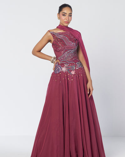 Grape Param Sundari Lehenga