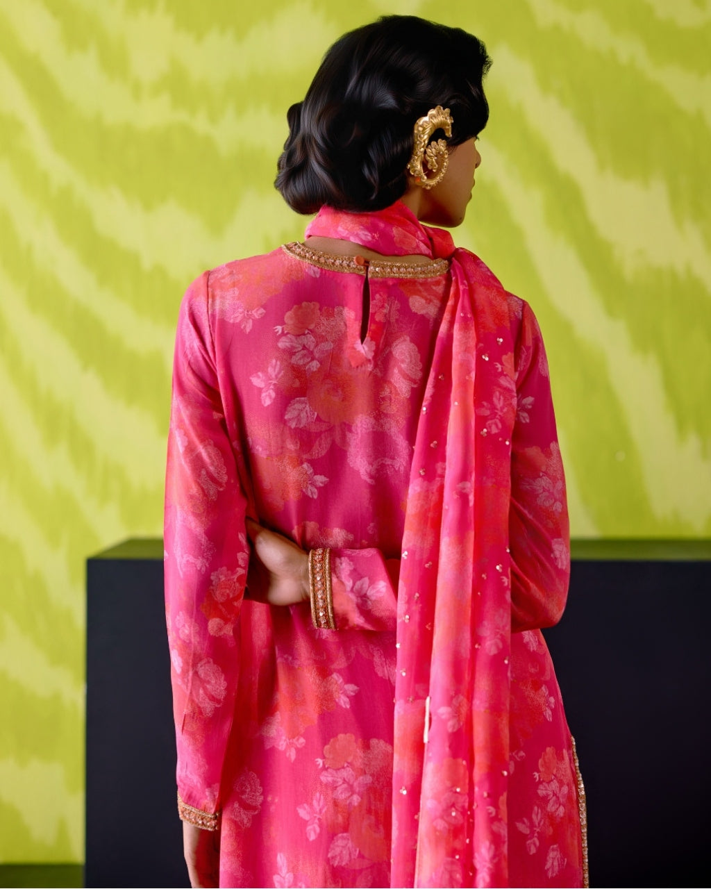 Fuchsia Pink Straight Kurta Set
