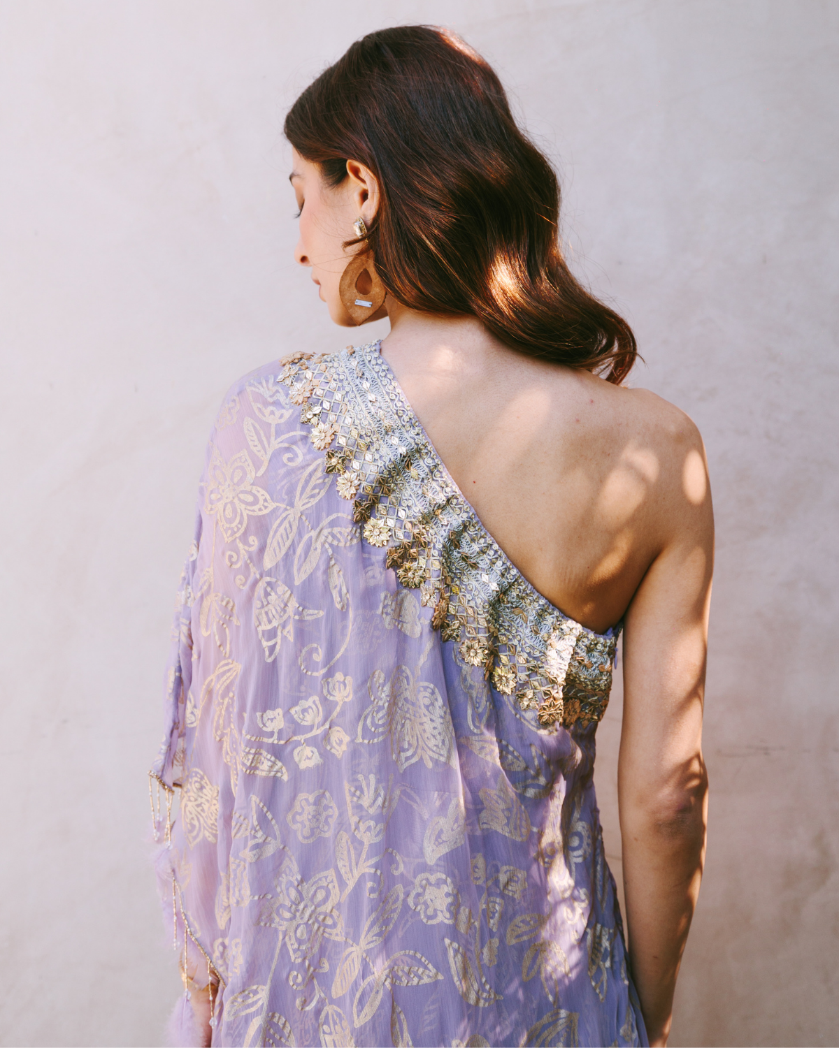purple and gold kaftan dress Lavender Moroccan Kaftan | Luxury One-Piece Caftan