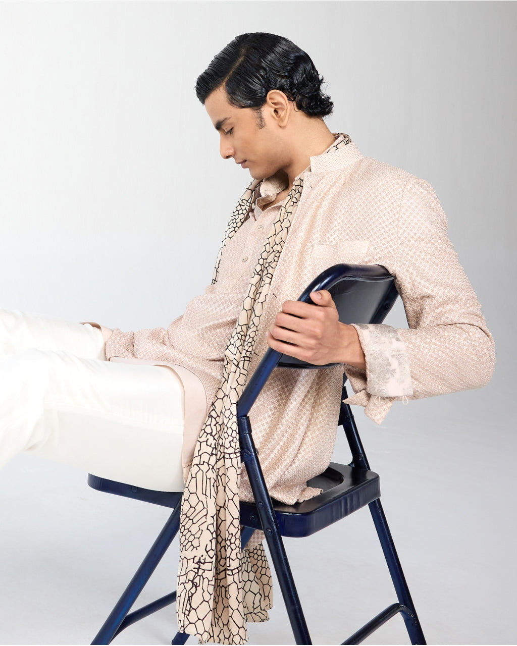 Square Regular Bandhgala Set