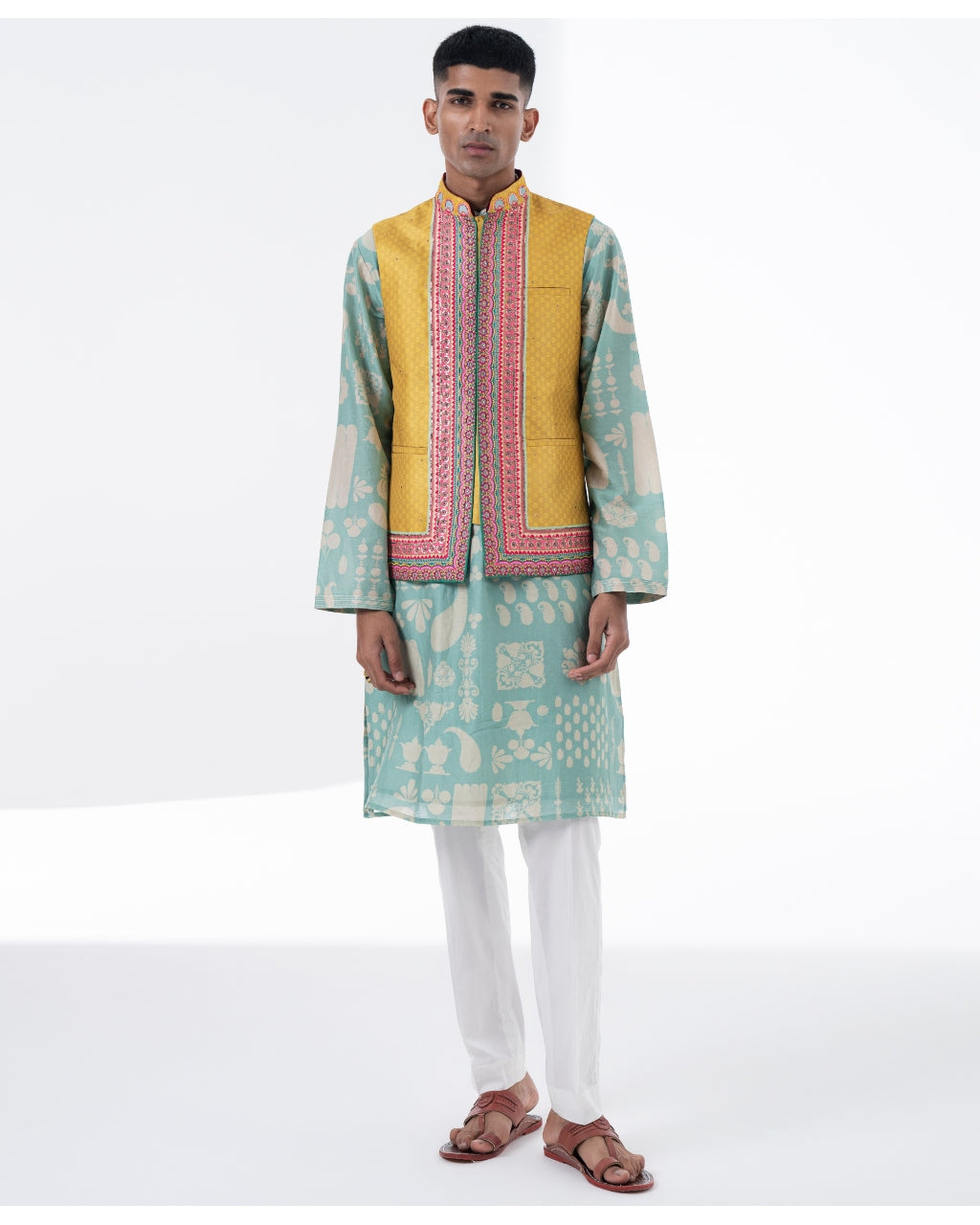 Sea Surf Printed Kurta Set