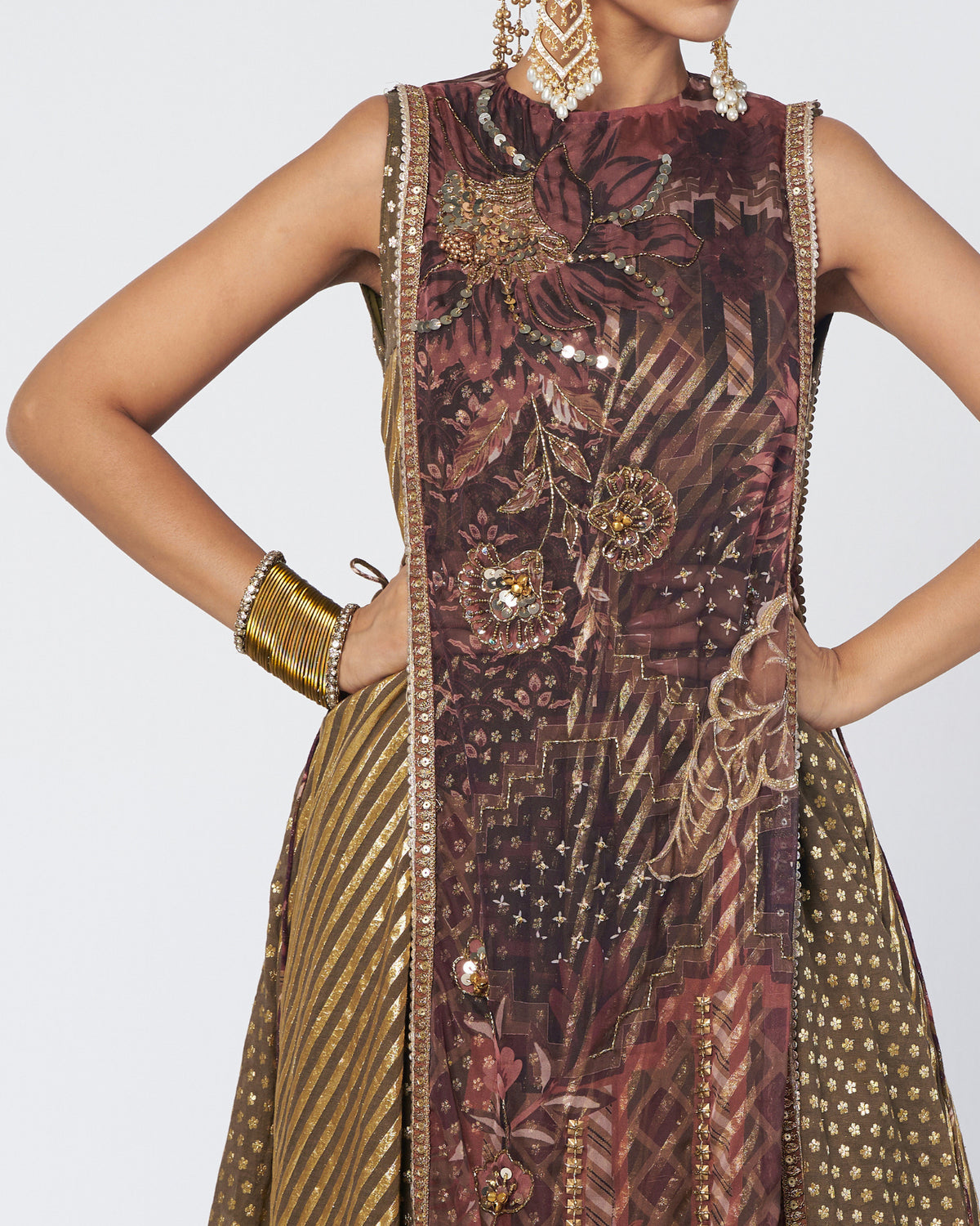 Olive Rangsaaz Gown Set