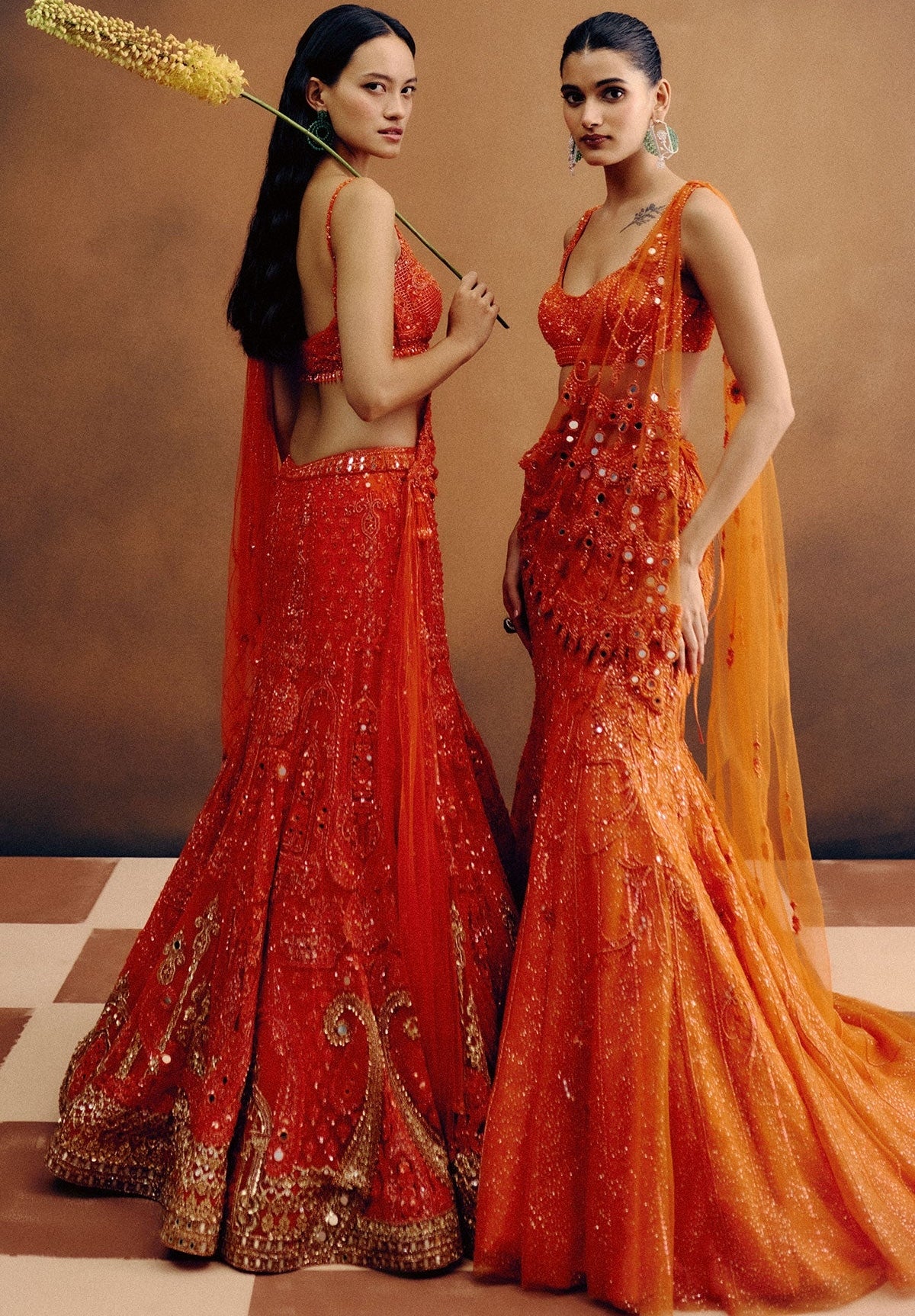 Citrine Dawn Bridal lehenga