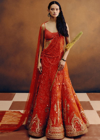 Citrine Dawn Bridal lehenga