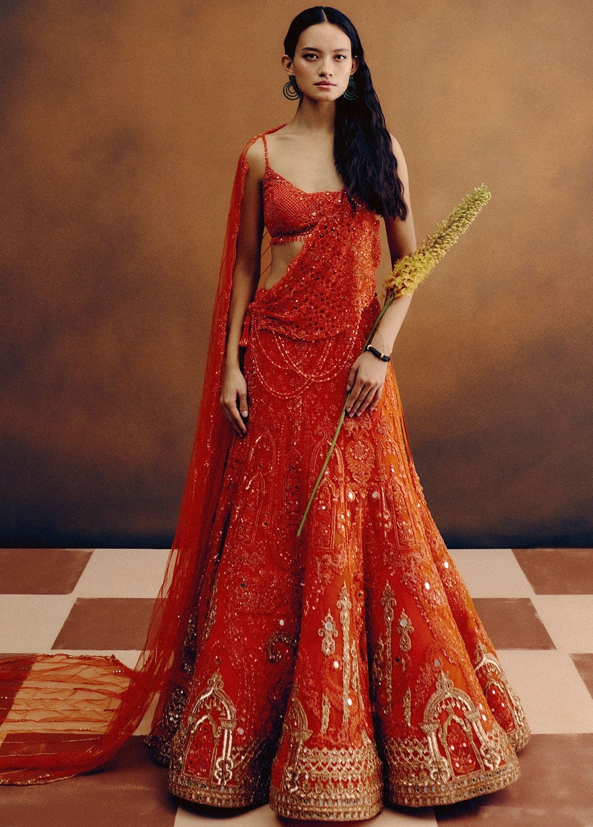 Citrine Dawn Bridal lehenga