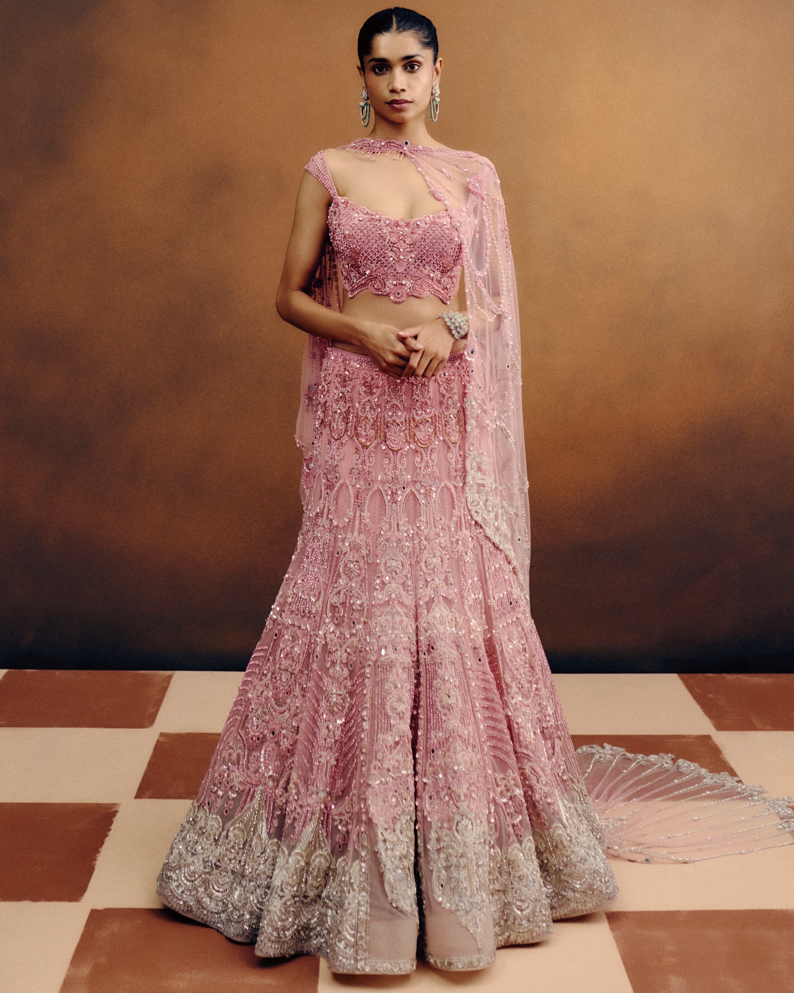 Blush Aurora Bridal Lehenga