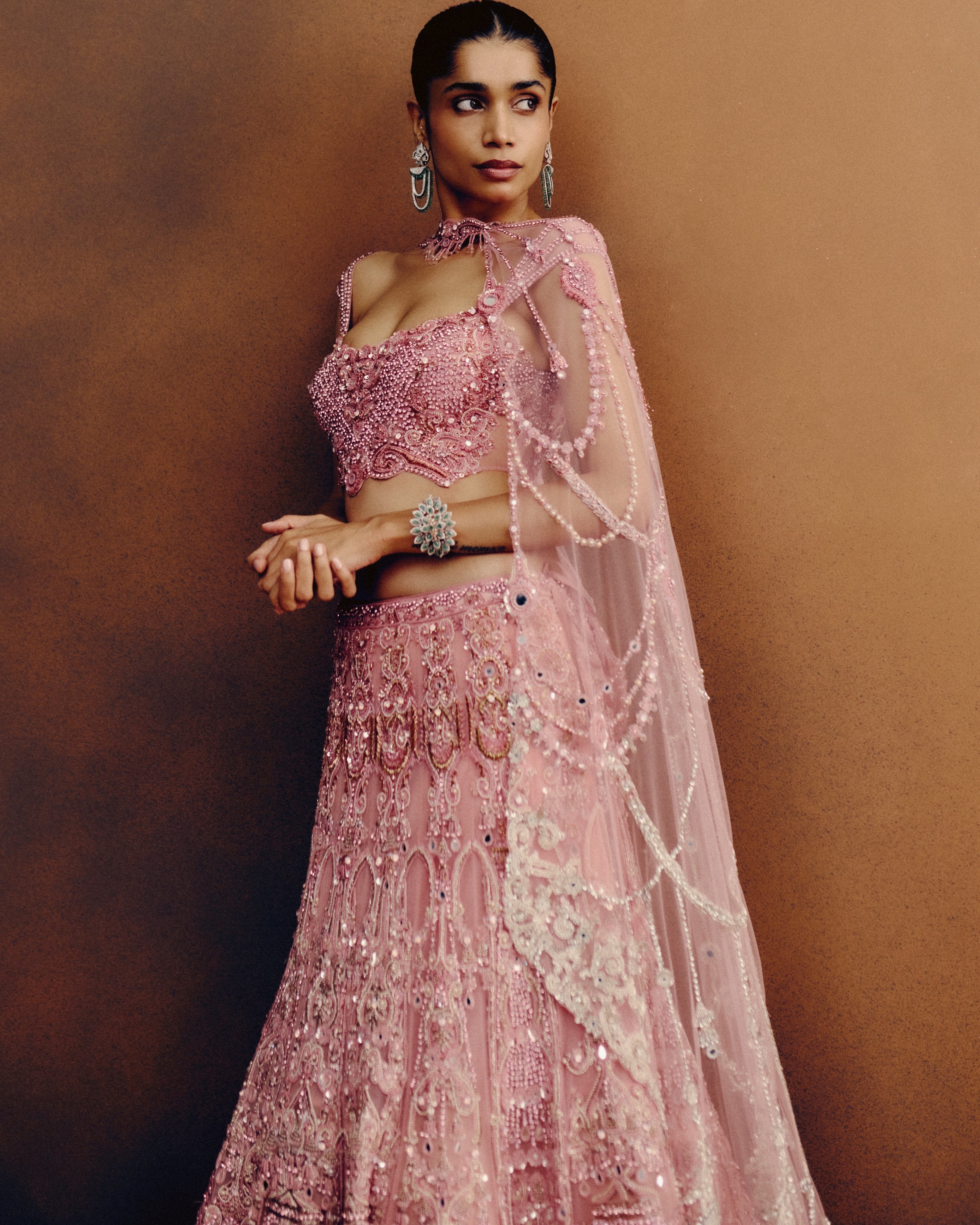 Blush Aurora Bridal Lehenga