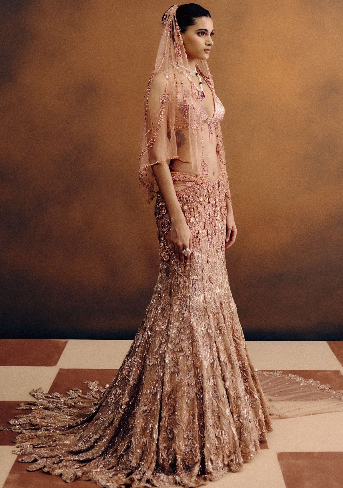 Amberlux Cocktail Lehenga