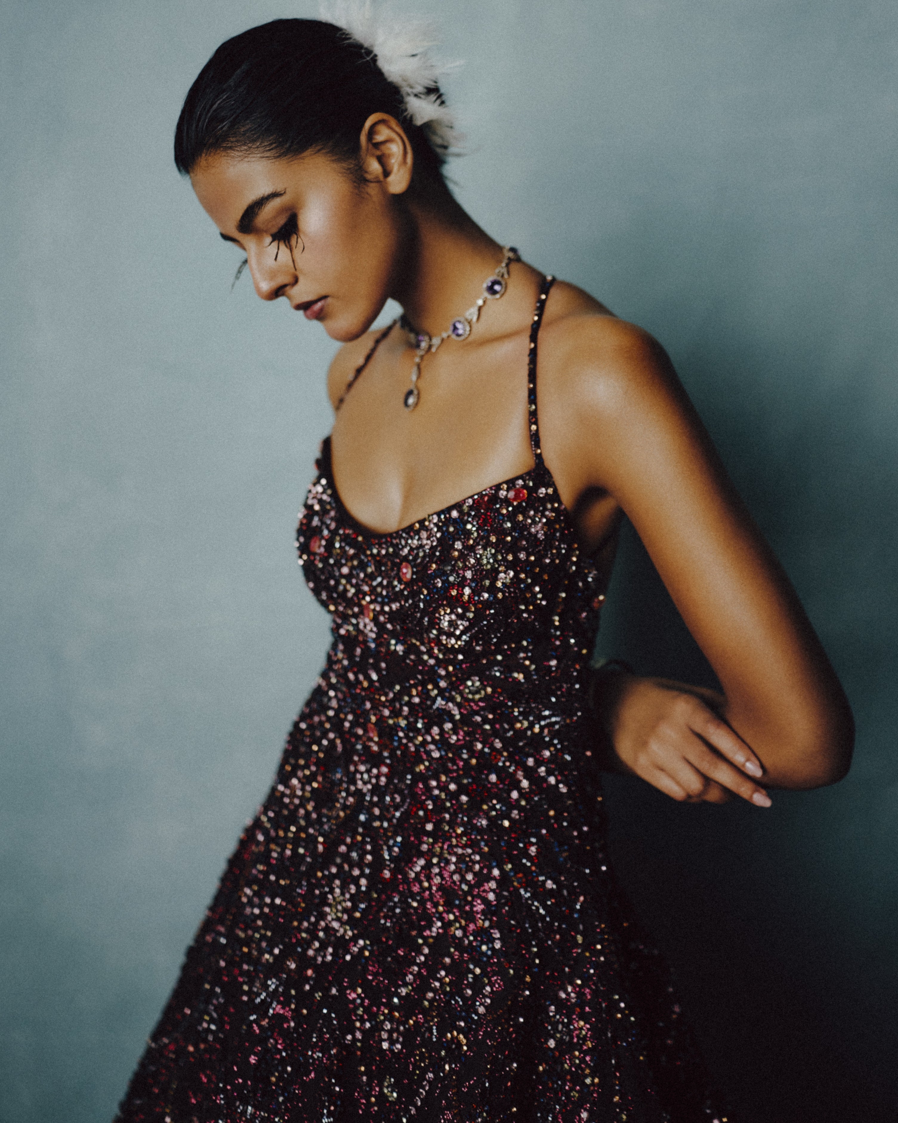 Celestial Plum Radiance Gown