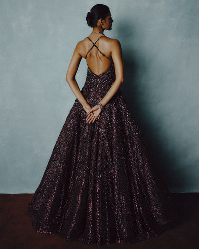 Celestial Plum Radiance Gown