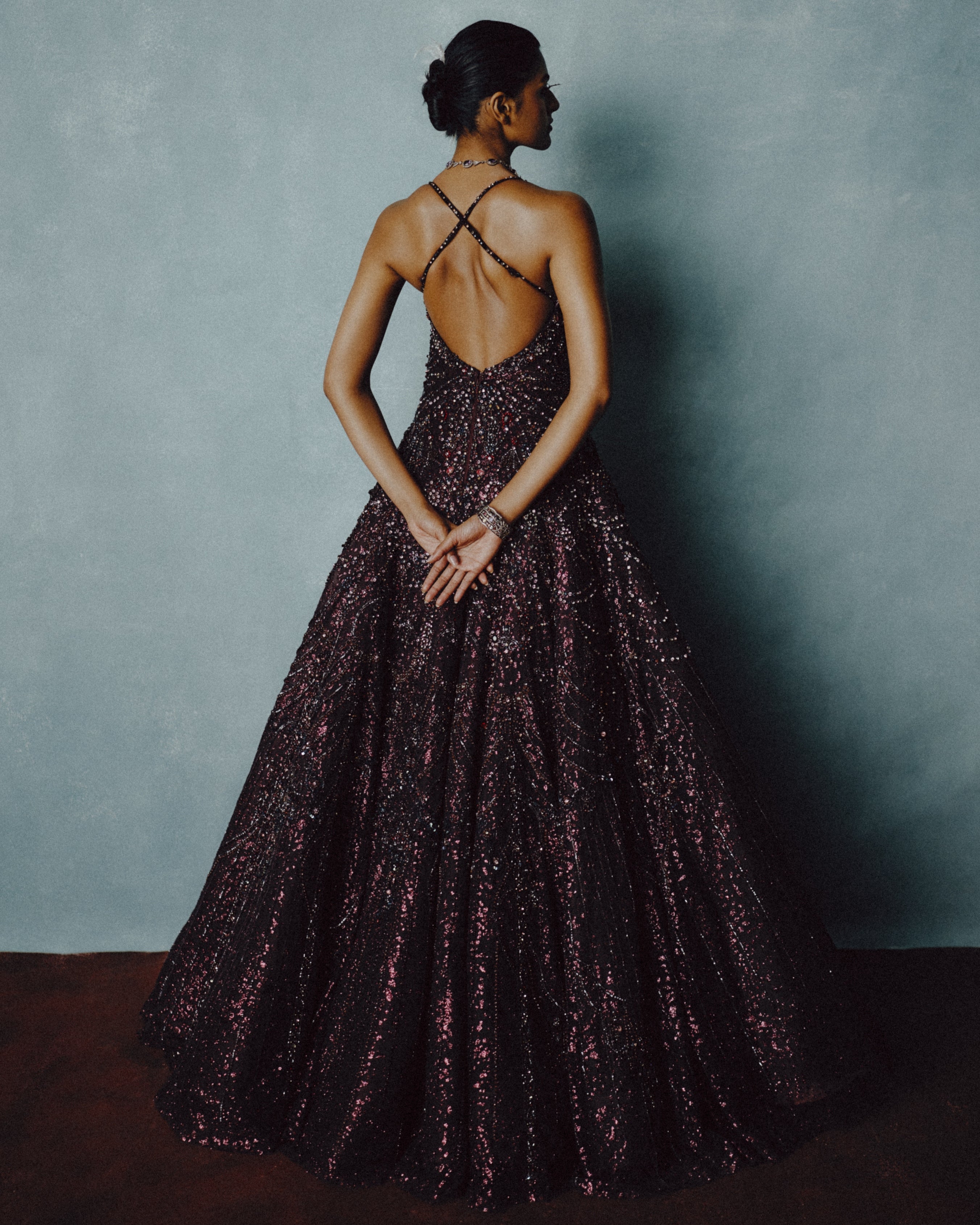 Celestial Plum Radiance Gown