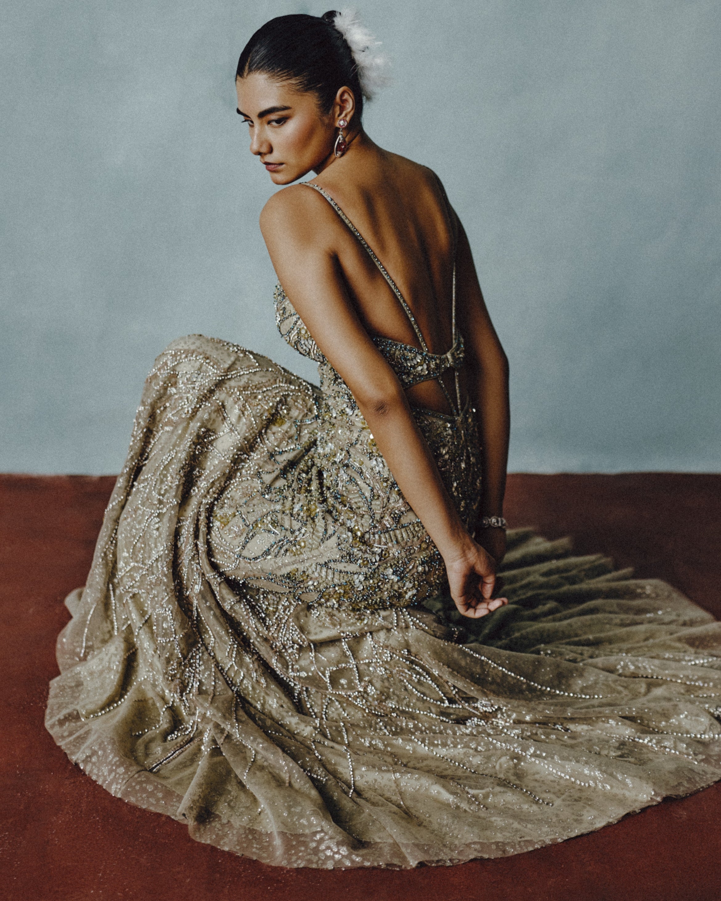 Gilded Stellar Embellished Gown