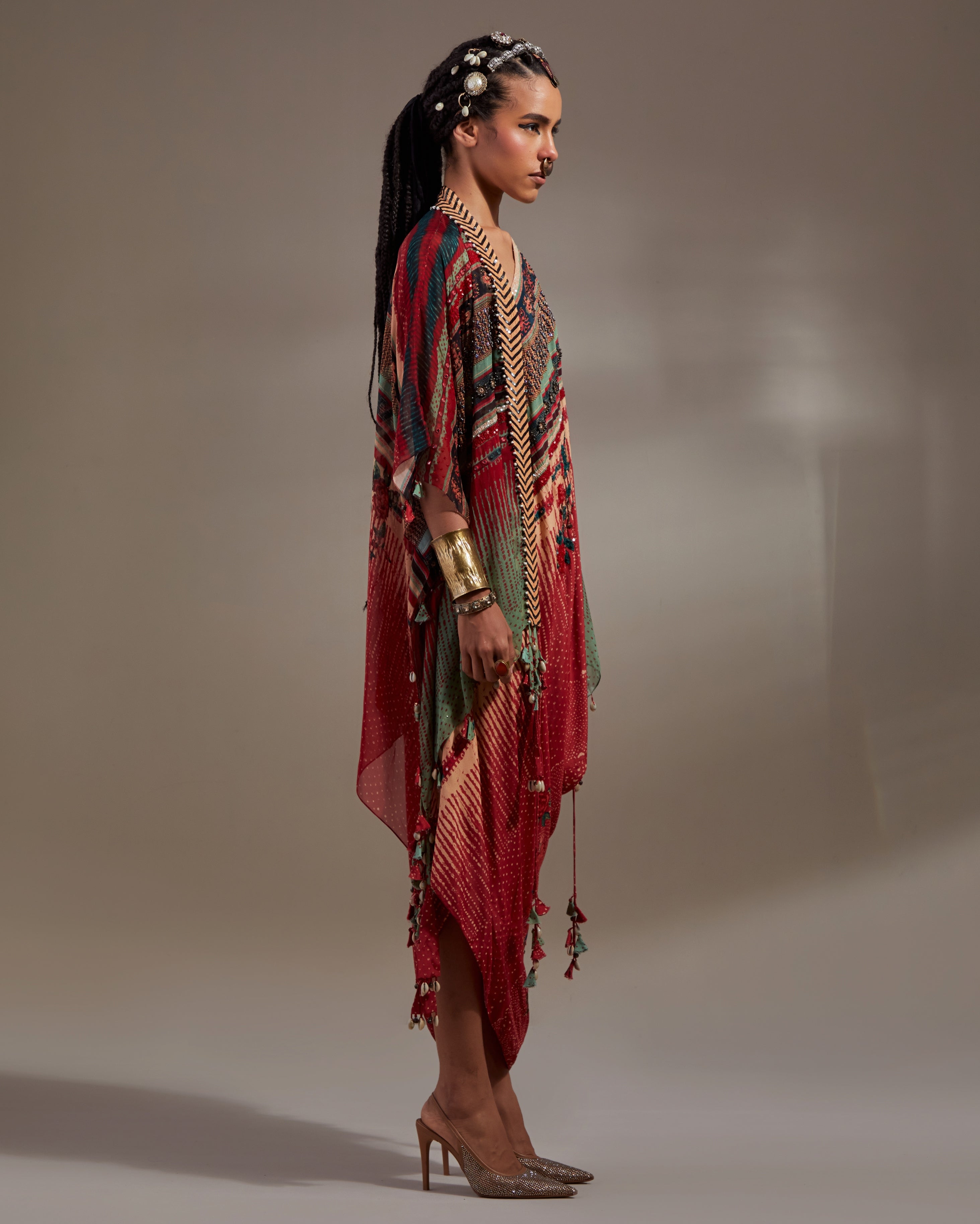 Sindoor Rasa One Shoulder Dress