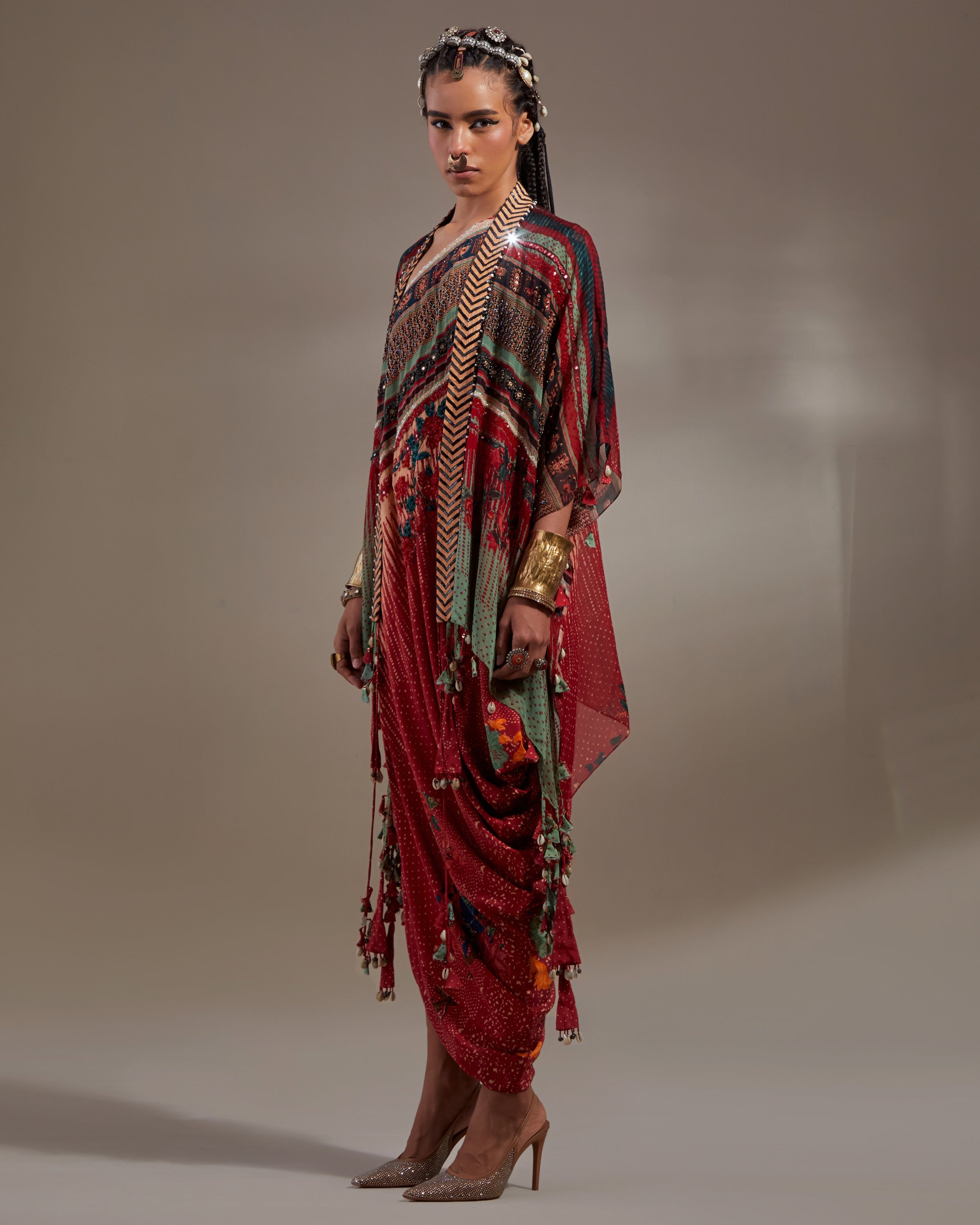 Sindoor Rasa One Shoulder Dress