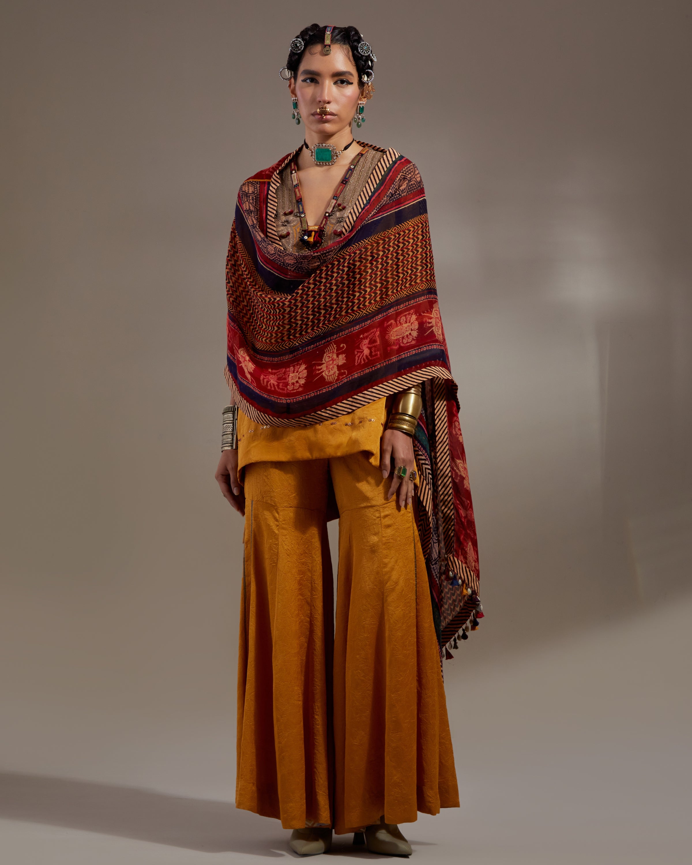 Yellow Topaz Mitra Short Kurta Set